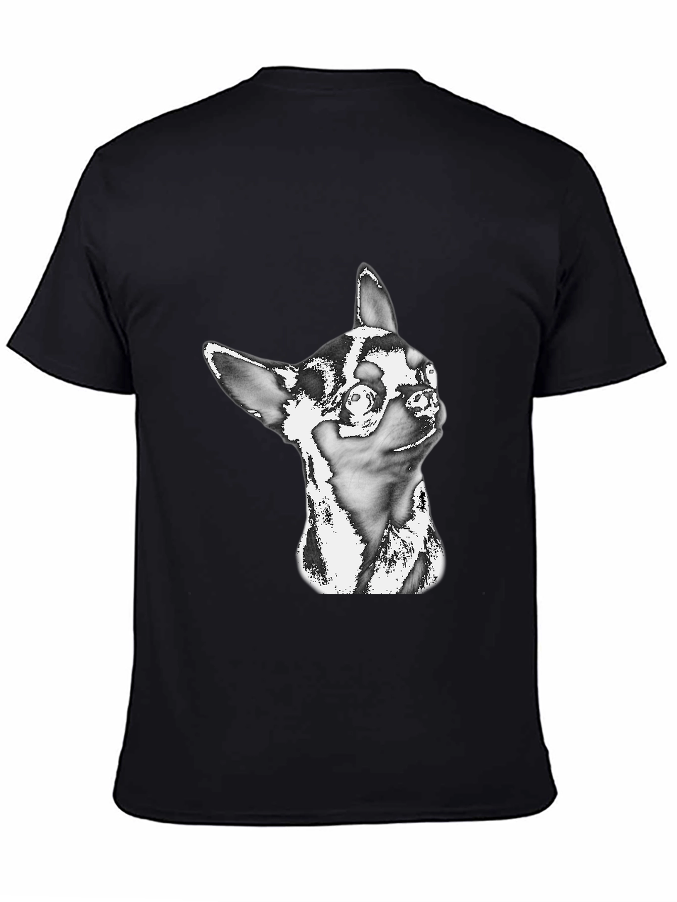 Chihuahua Graphic Black T-Shirt