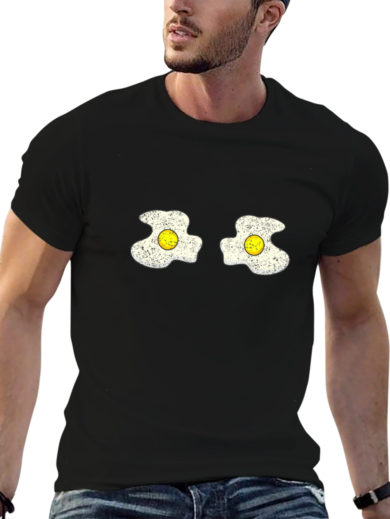 Funny Fried Egg Graphic Tee - Novelty T-Shirt