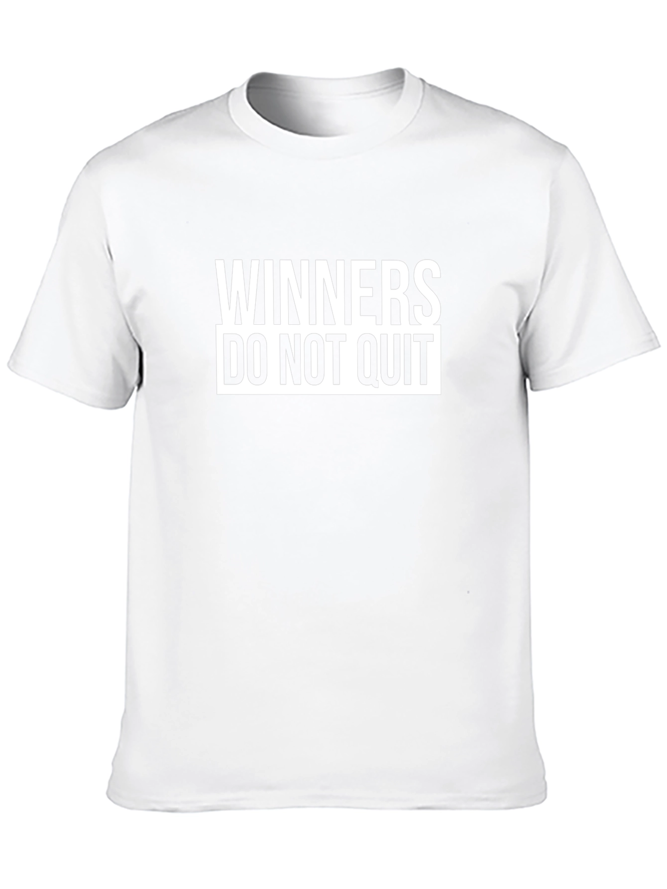 Winners Do Not Quit Graphic Tee - Motivational Shirt