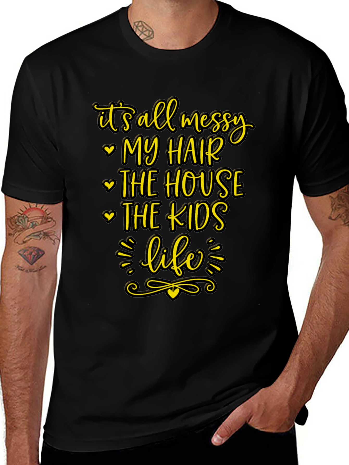 Messy Life Tee - Funny Graphic T-Shirt