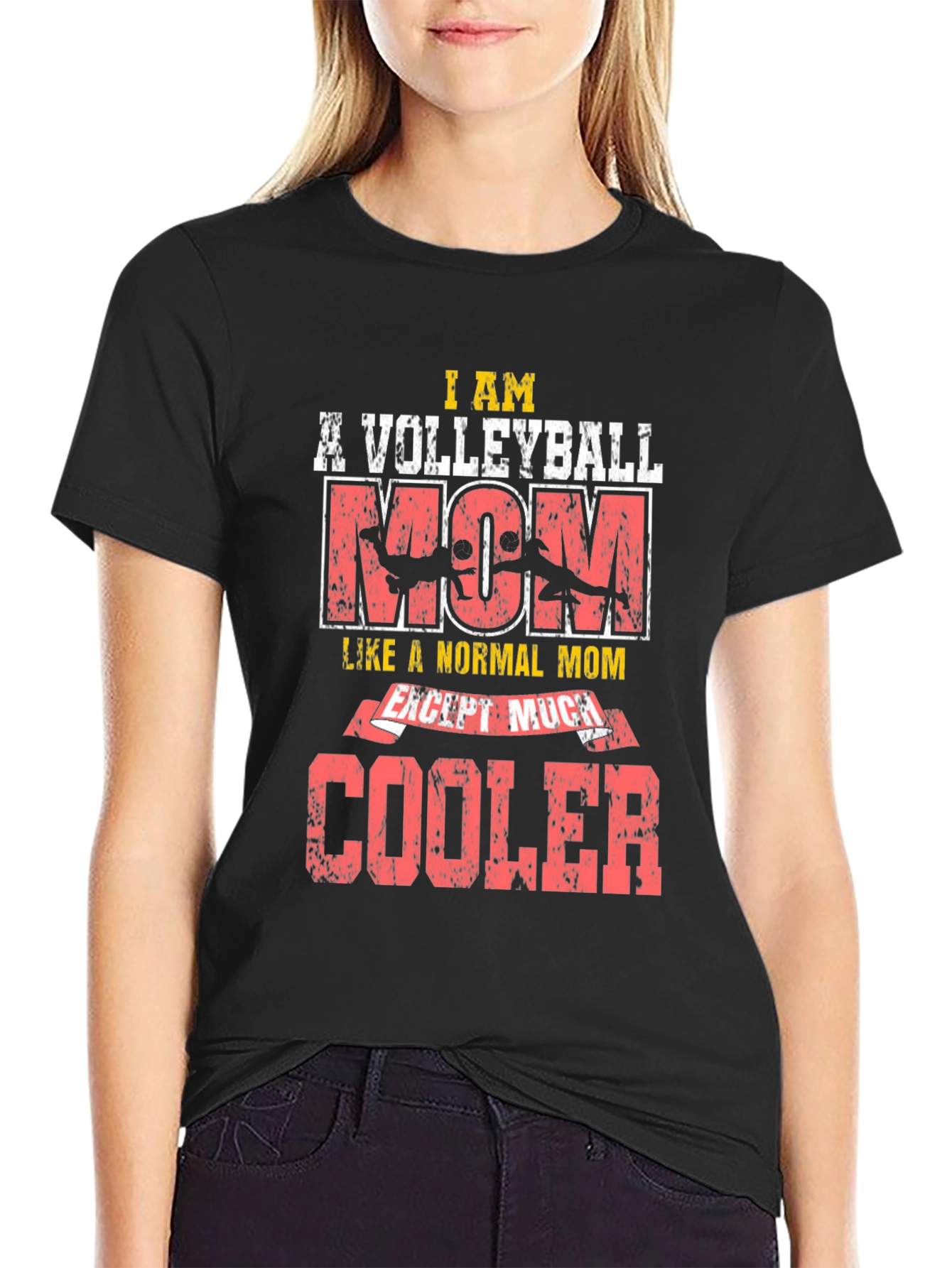 Volleyball Mom T-Shirt - Cool Mom Edition