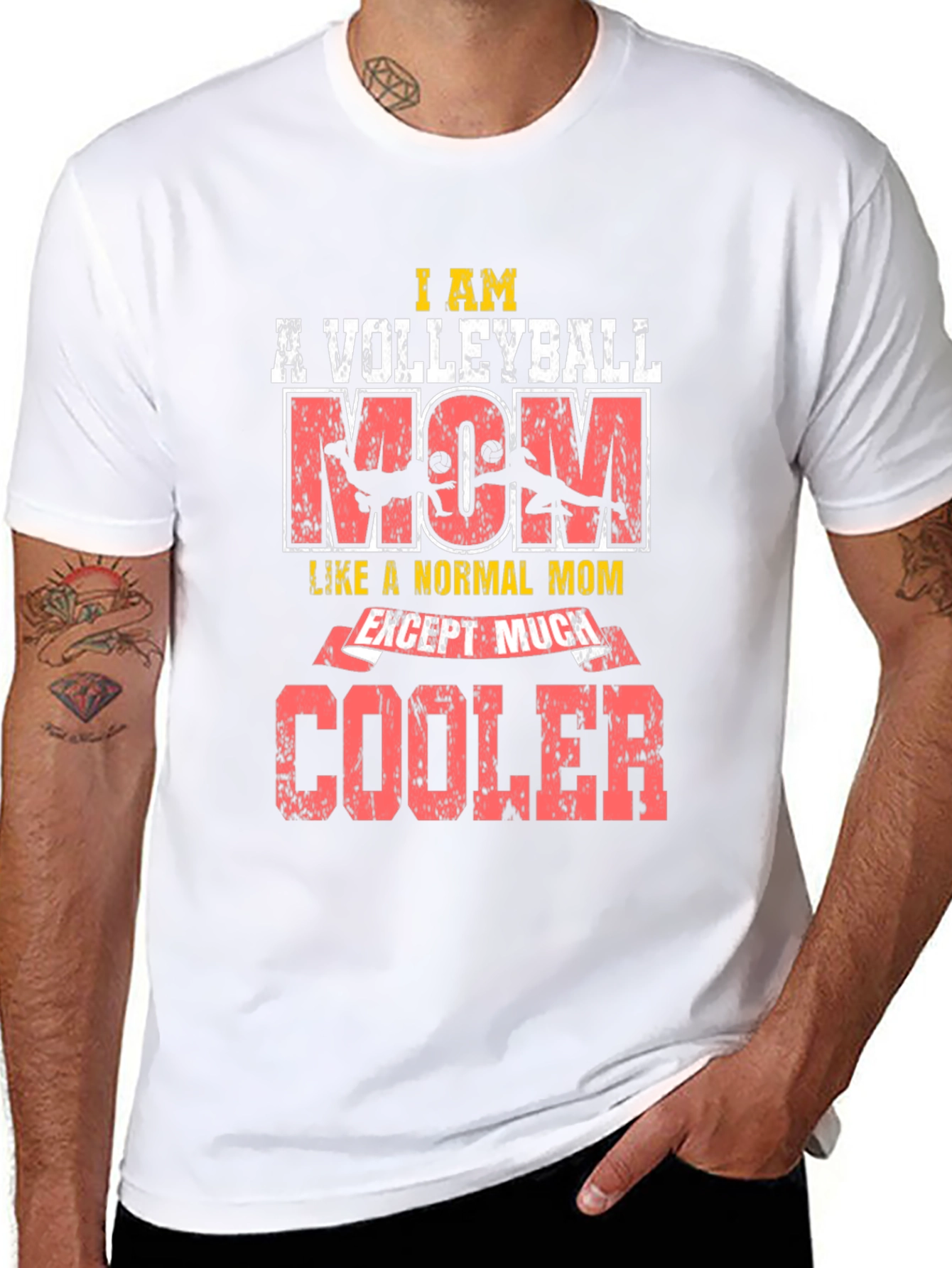 Volleyball Mom T-Shirt - Cool Mom Edition