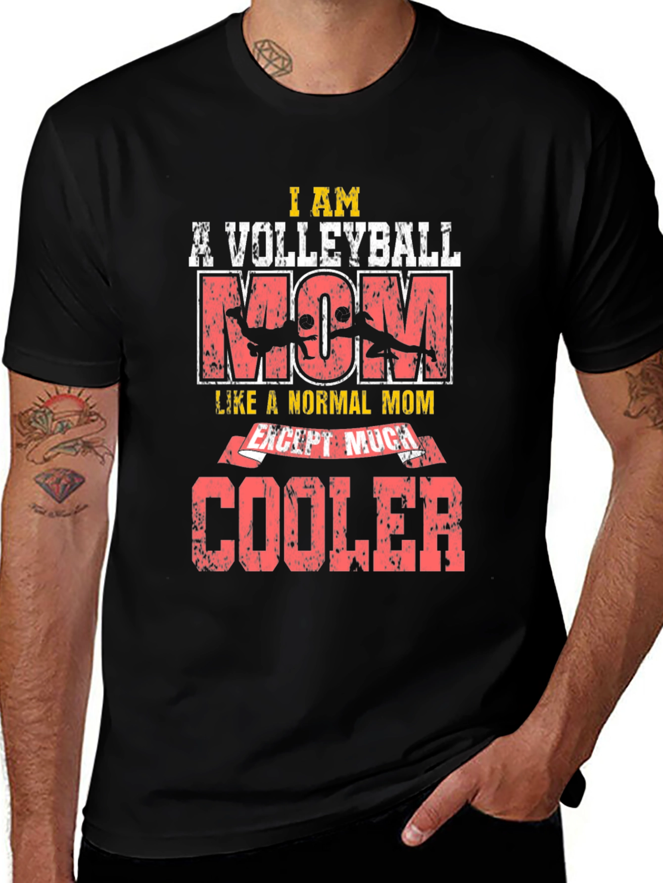 Volleyball Mom T-Shirt - Cool Mom Edition