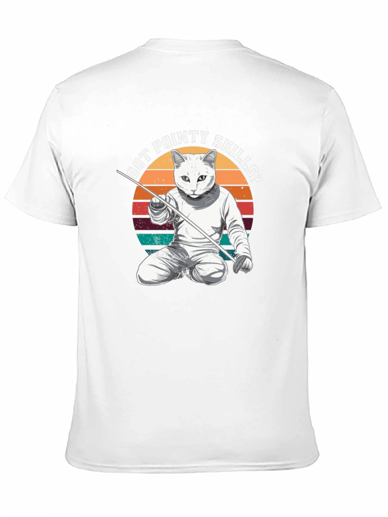 Got Pointy Skills? Fencing Cat T-Shirt