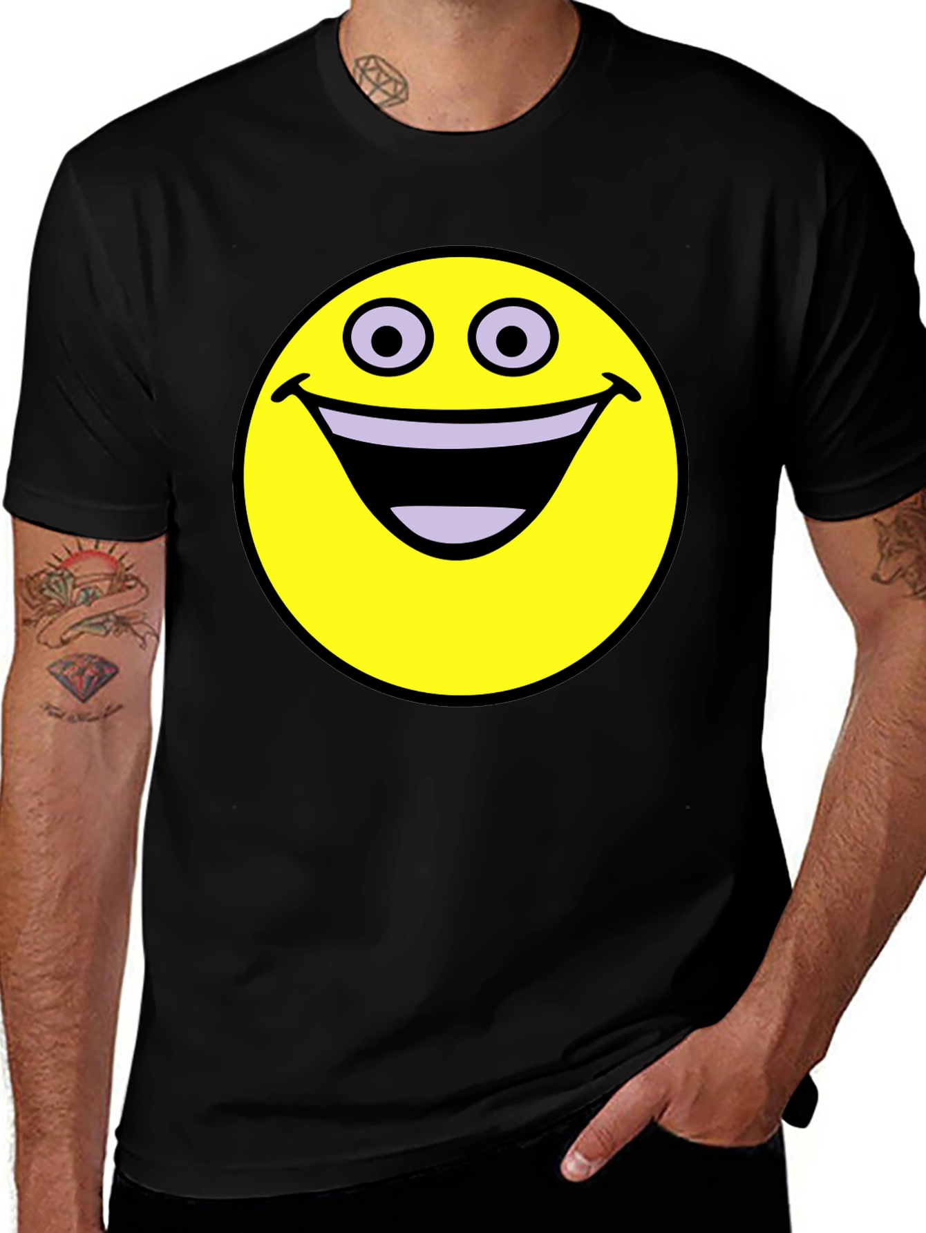 Happy Smiley Face Graphic T-Shirt