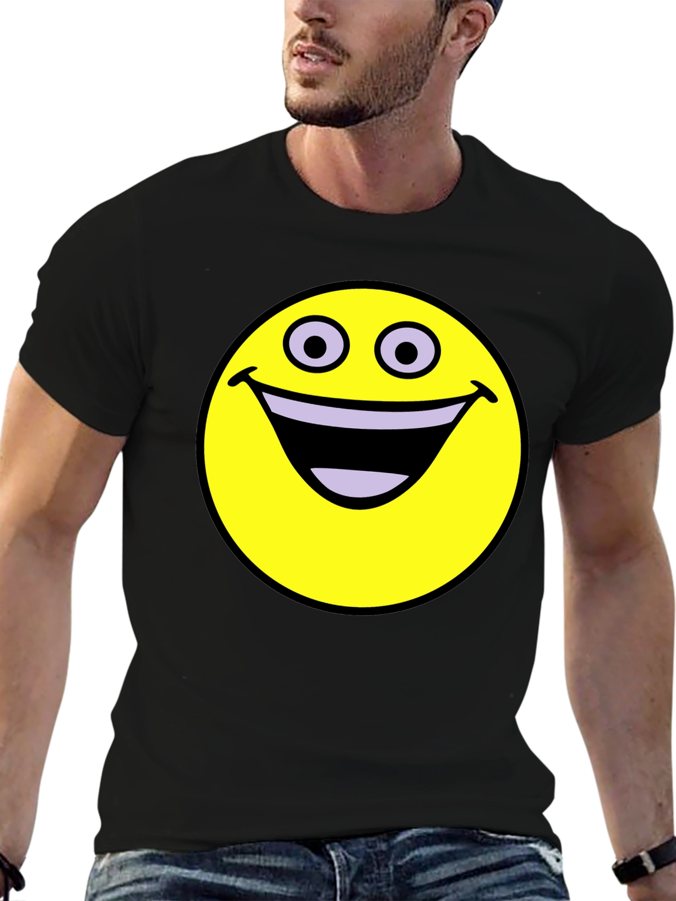 Happy Smiley Face Graphic T-Shirt