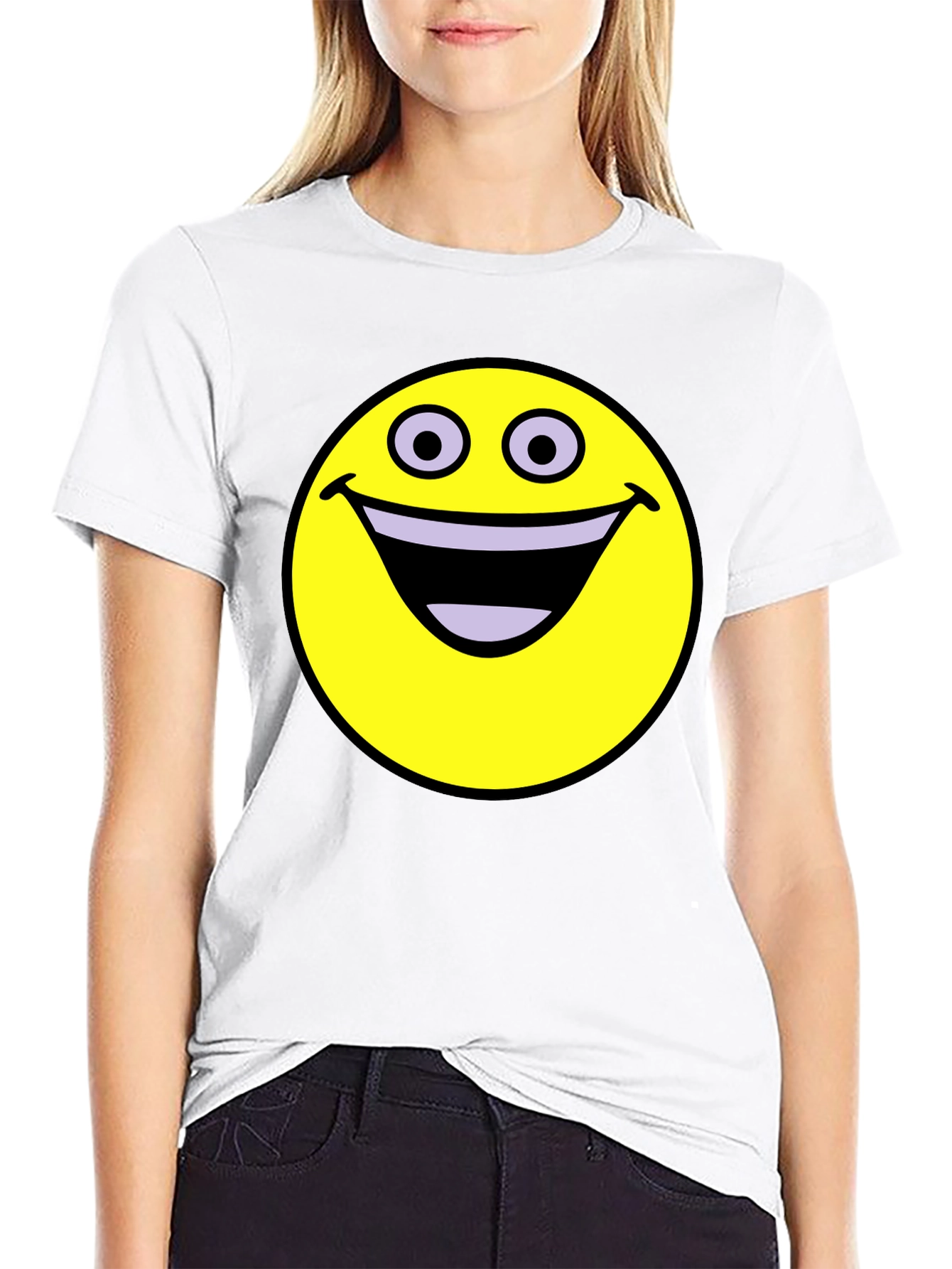 Happy Smiley Face Graphic T-Shirt