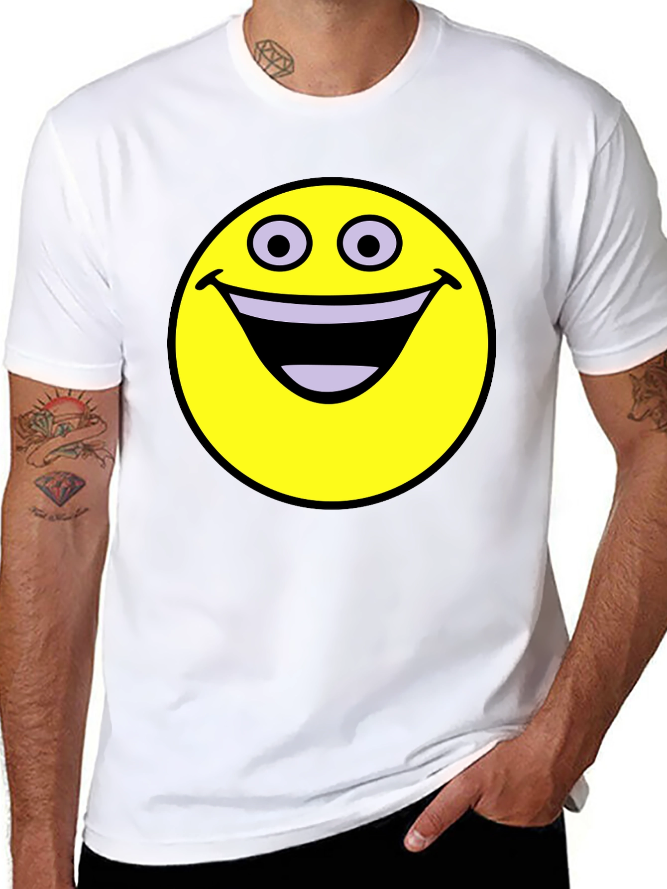 Happy Smiley Face Graphic T-Shirt