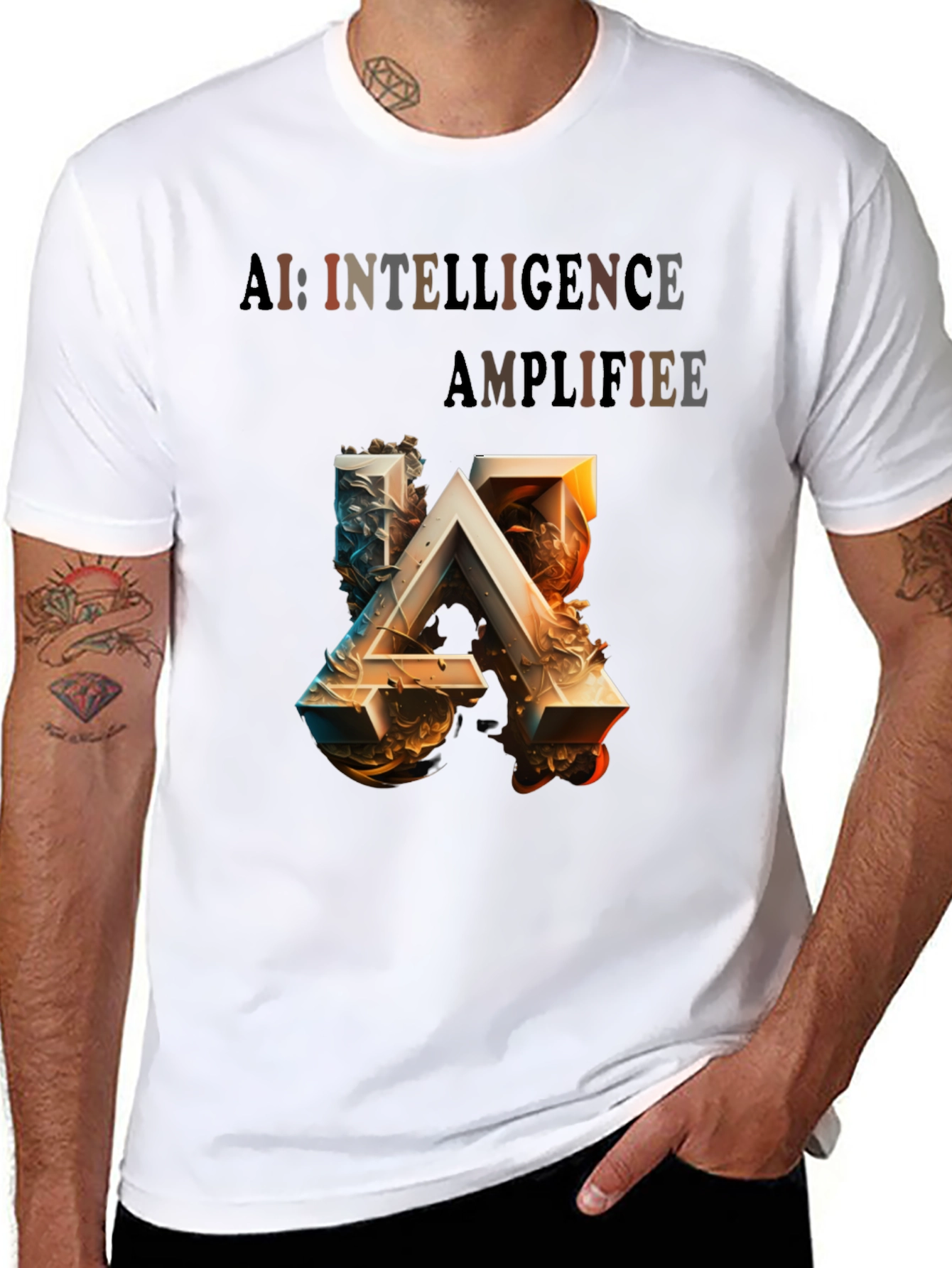 AI Intelligence Amplified Graphic Tee