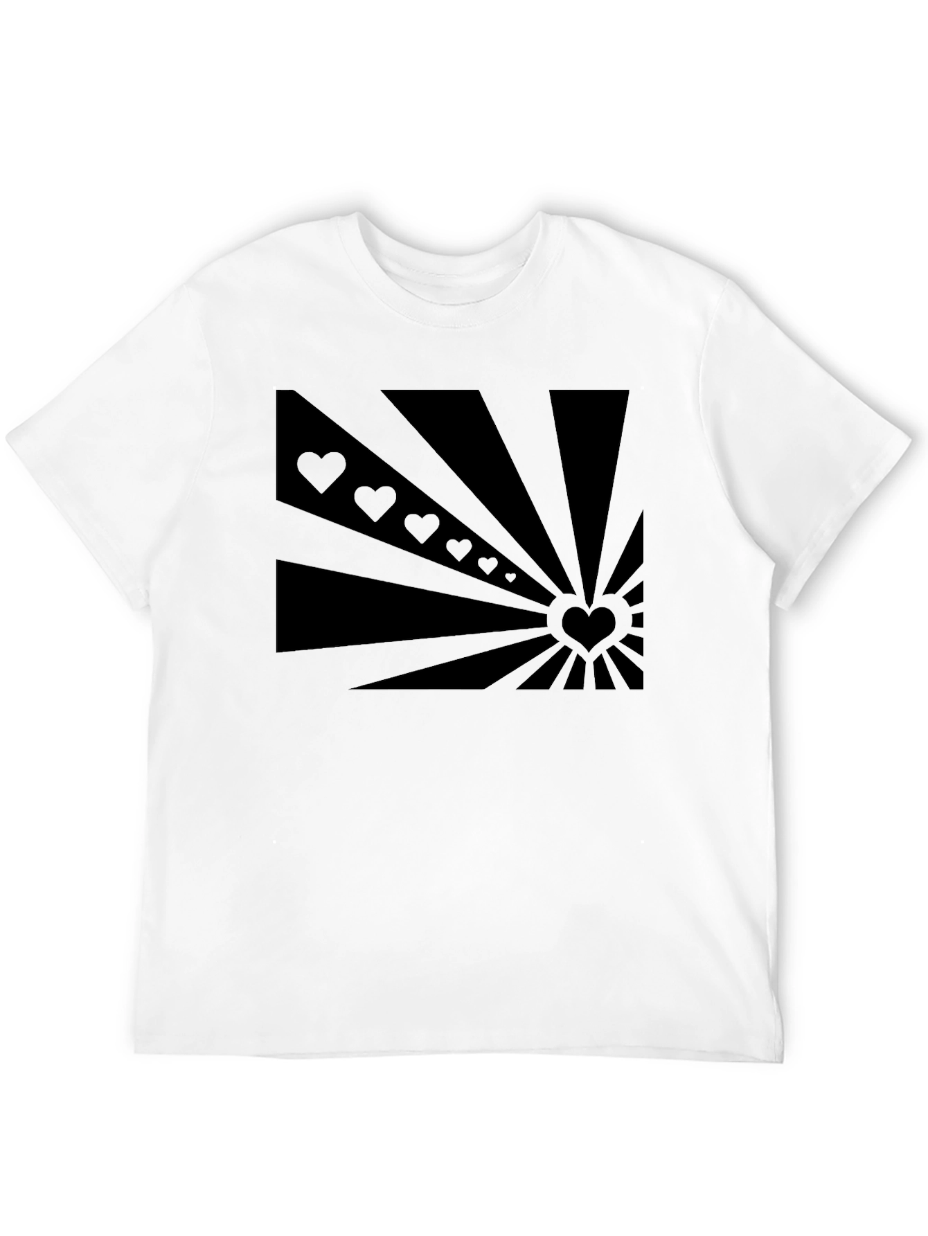 Heart Burst Graphic Tee - Stylish Comfort