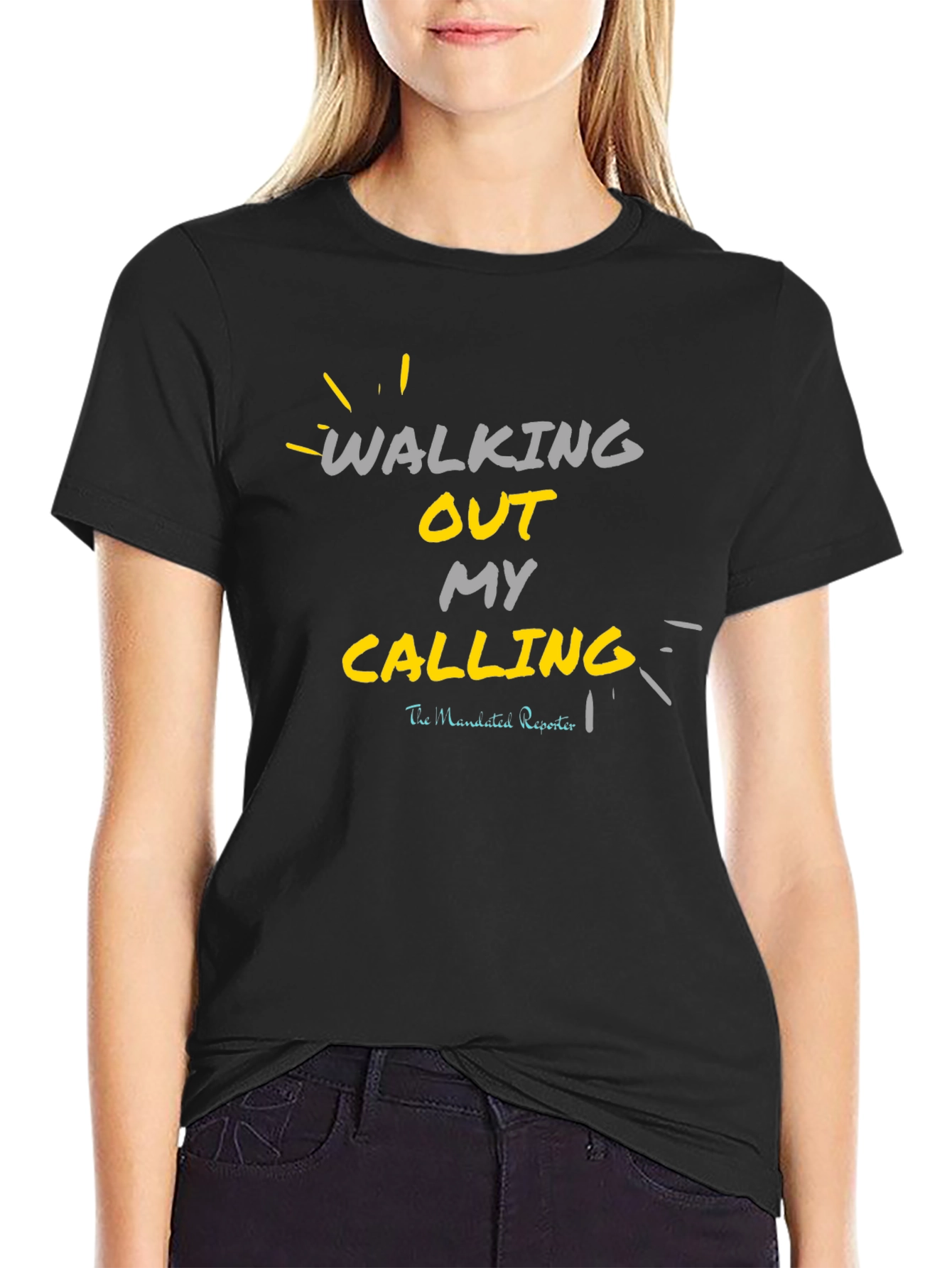 Walking Out My Calling Black T-Shirt