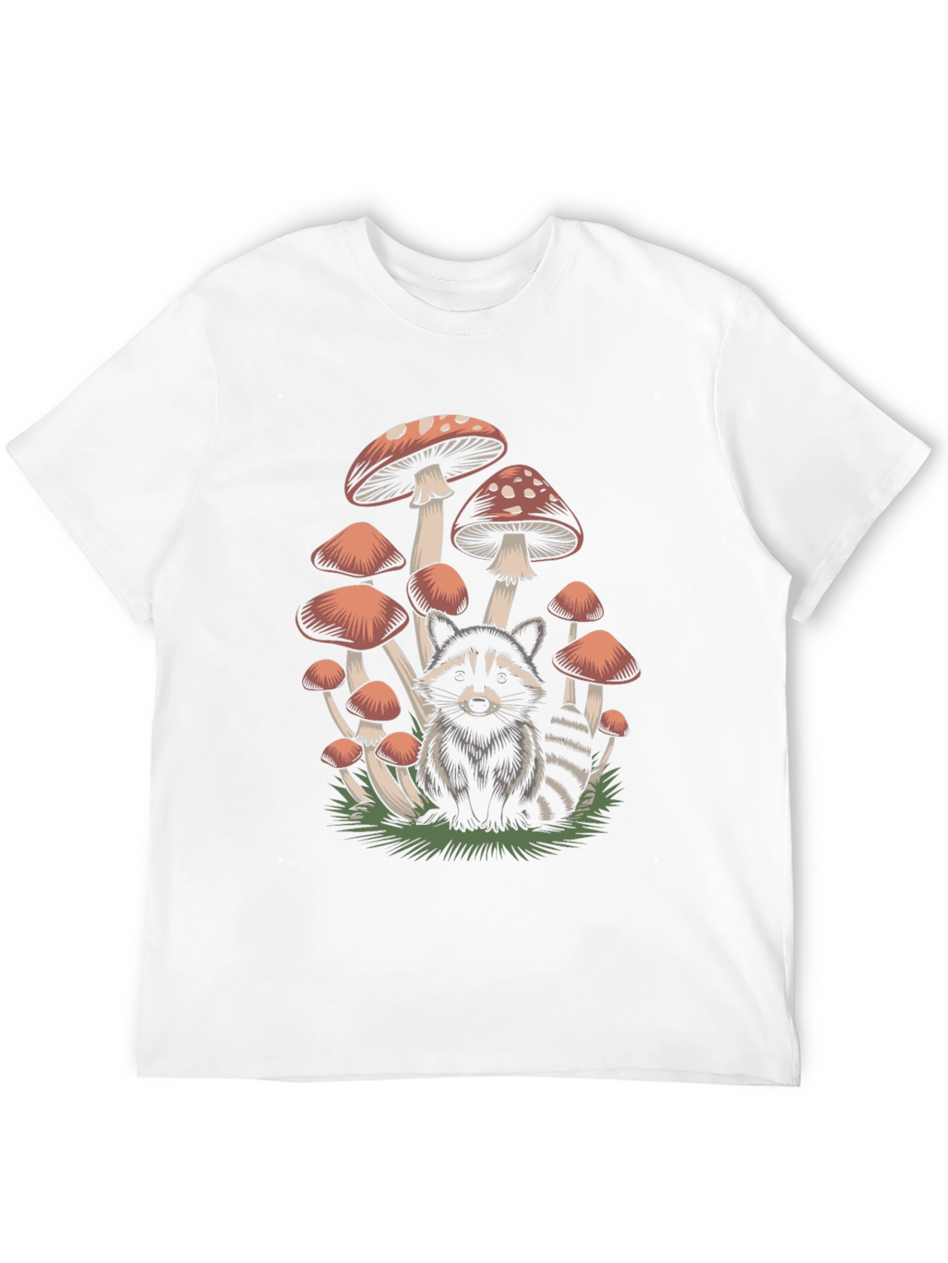 Raccoon & Mushroom Graphic Tee