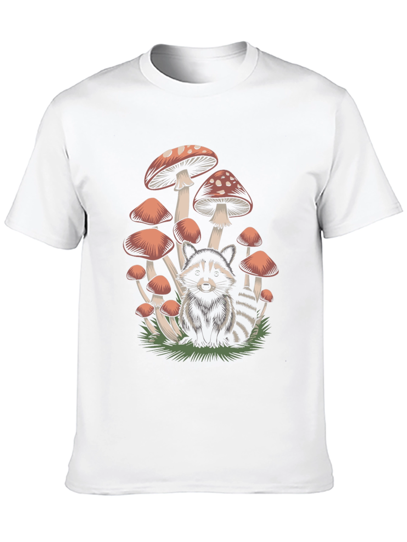 Raccoon & Mushroom Graphic Tee