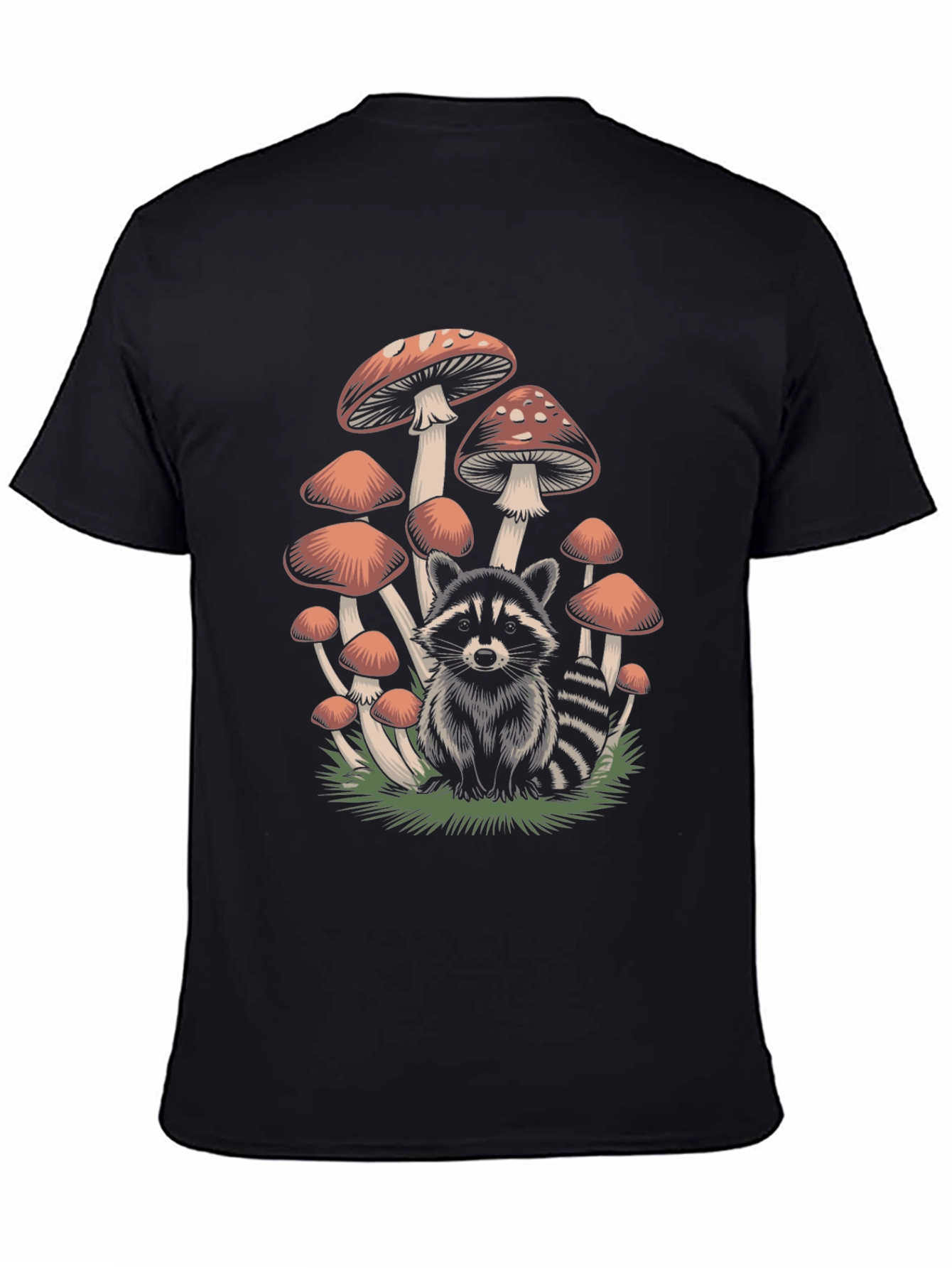 Raccoon & Mushroom Graphic Tee