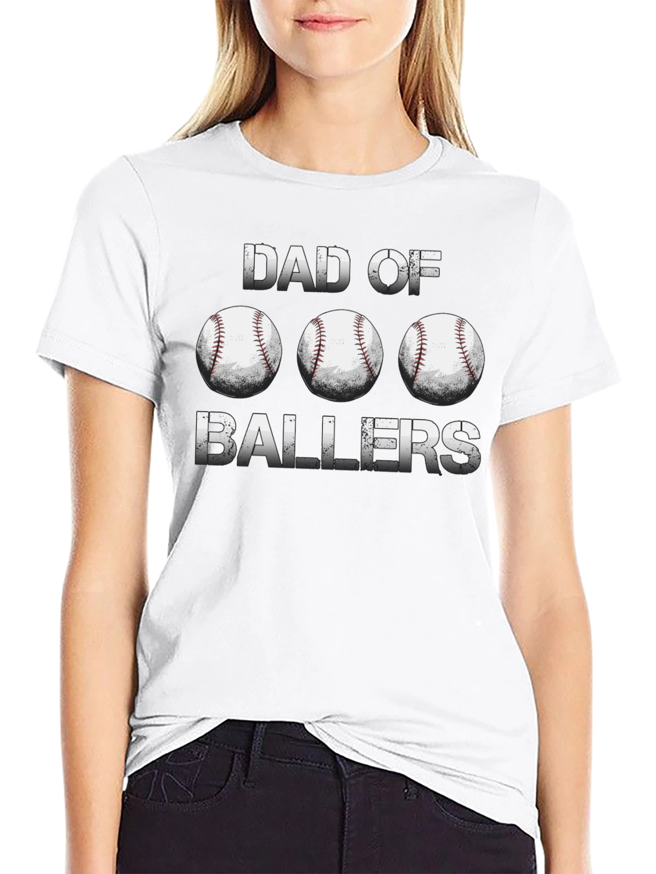 Dad of Ballers Graphic T-Shirt