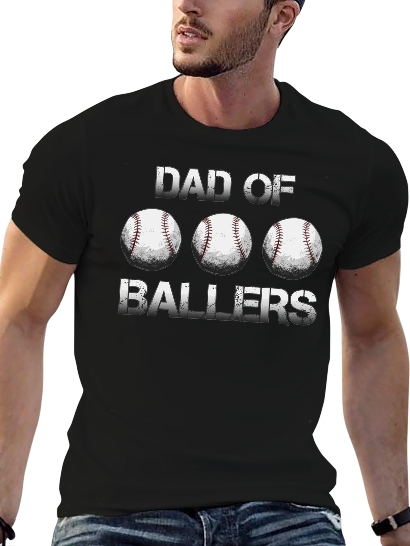 Dad of Ballers Graphic T-Shirt