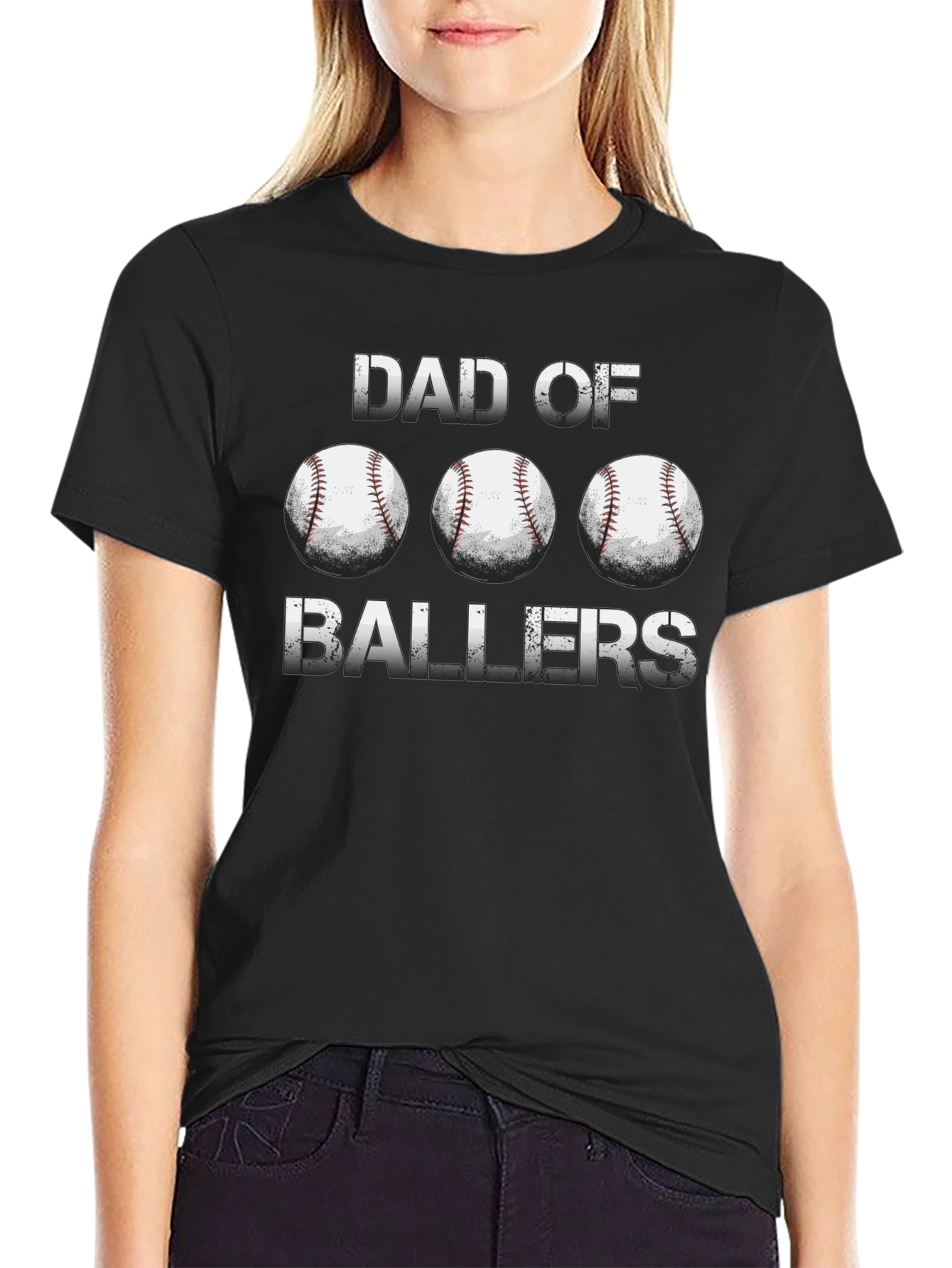 Dad of Ballers Graphic T-Shirt