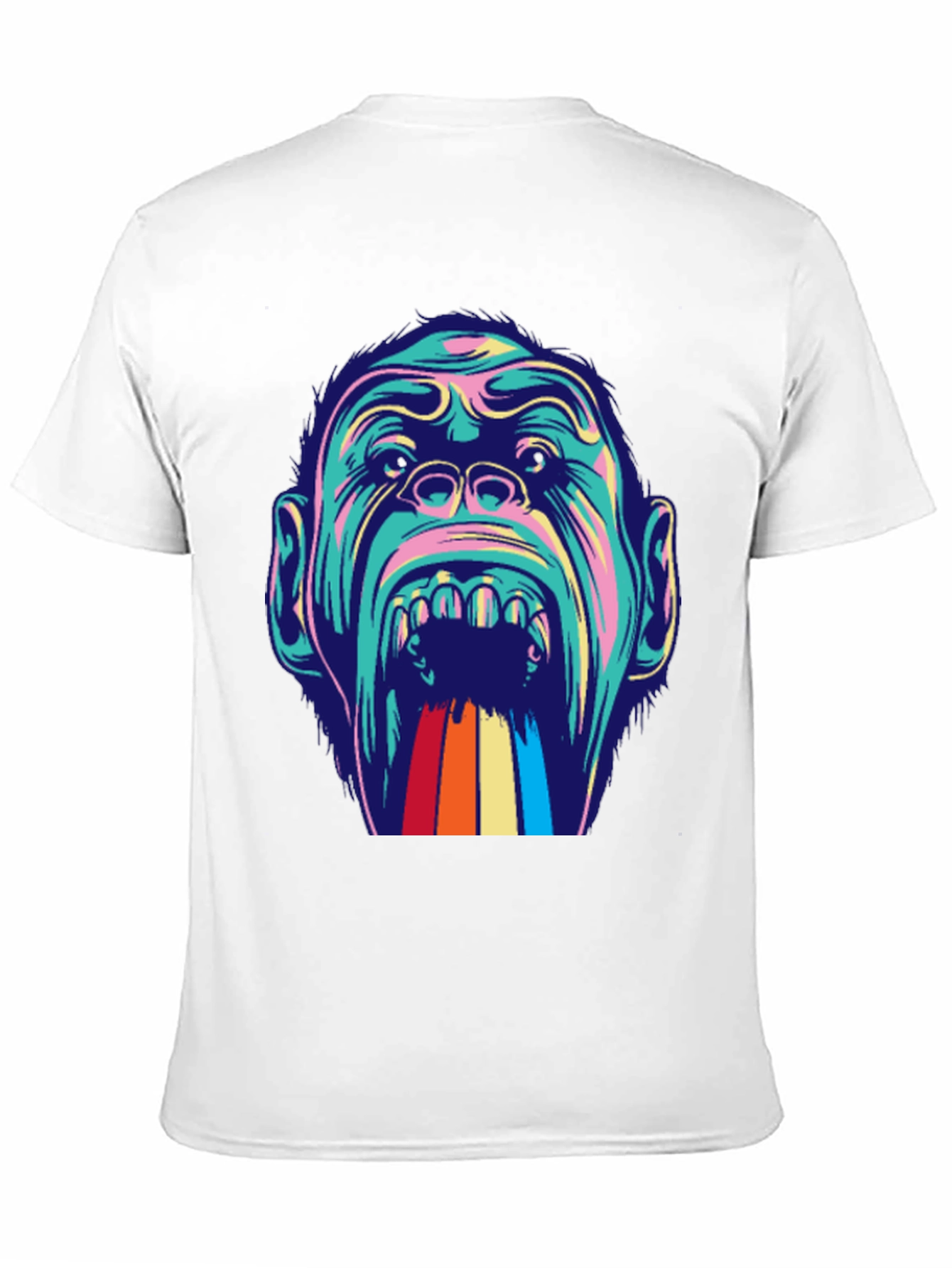 Retro Gorilla Graphic Tee - Mens Black T-Shirt
