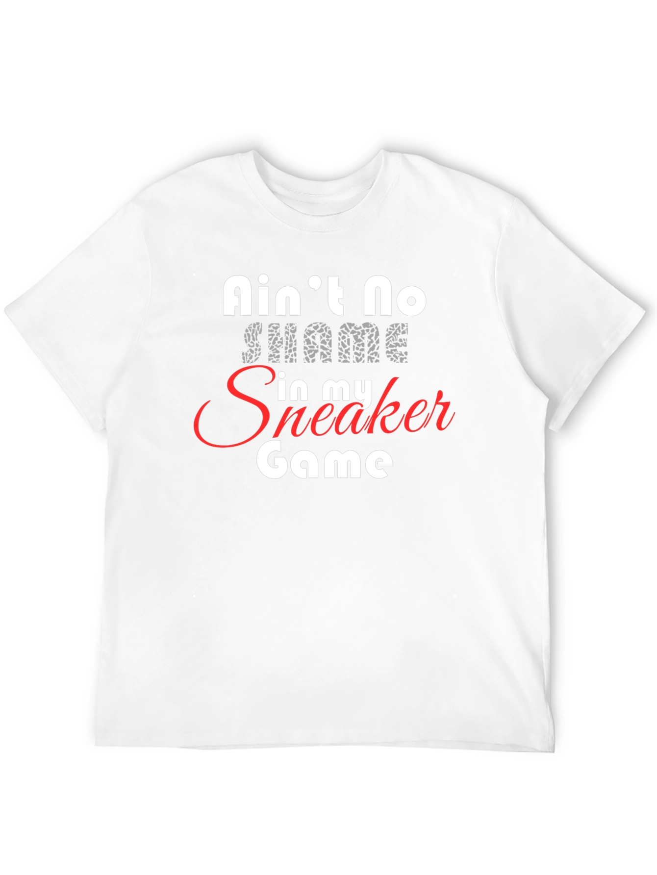 Aint No Shame Sneaker Game Black Graphic Tee