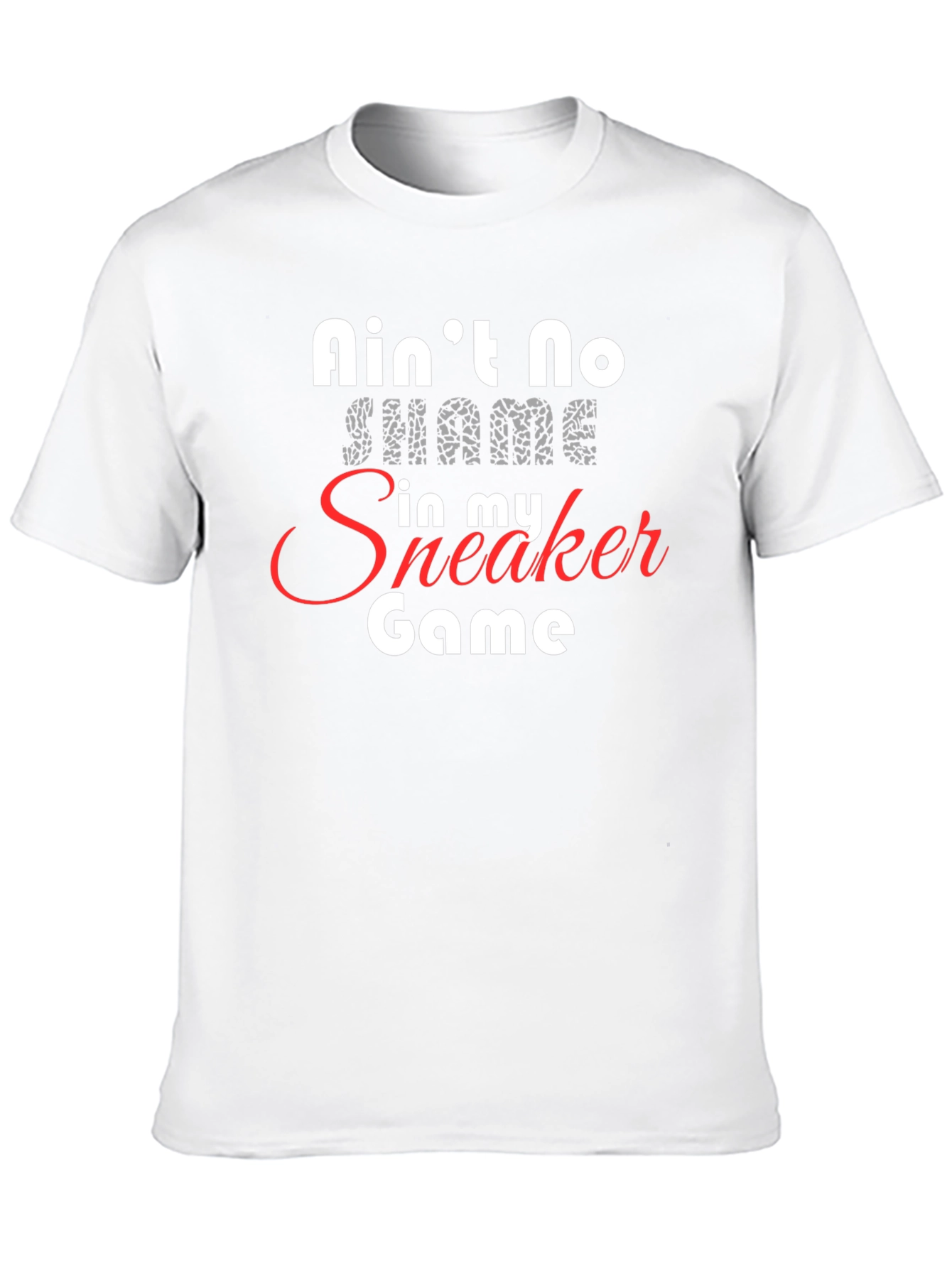 Aint No Shame Sneaker Game Black Graphic Tee