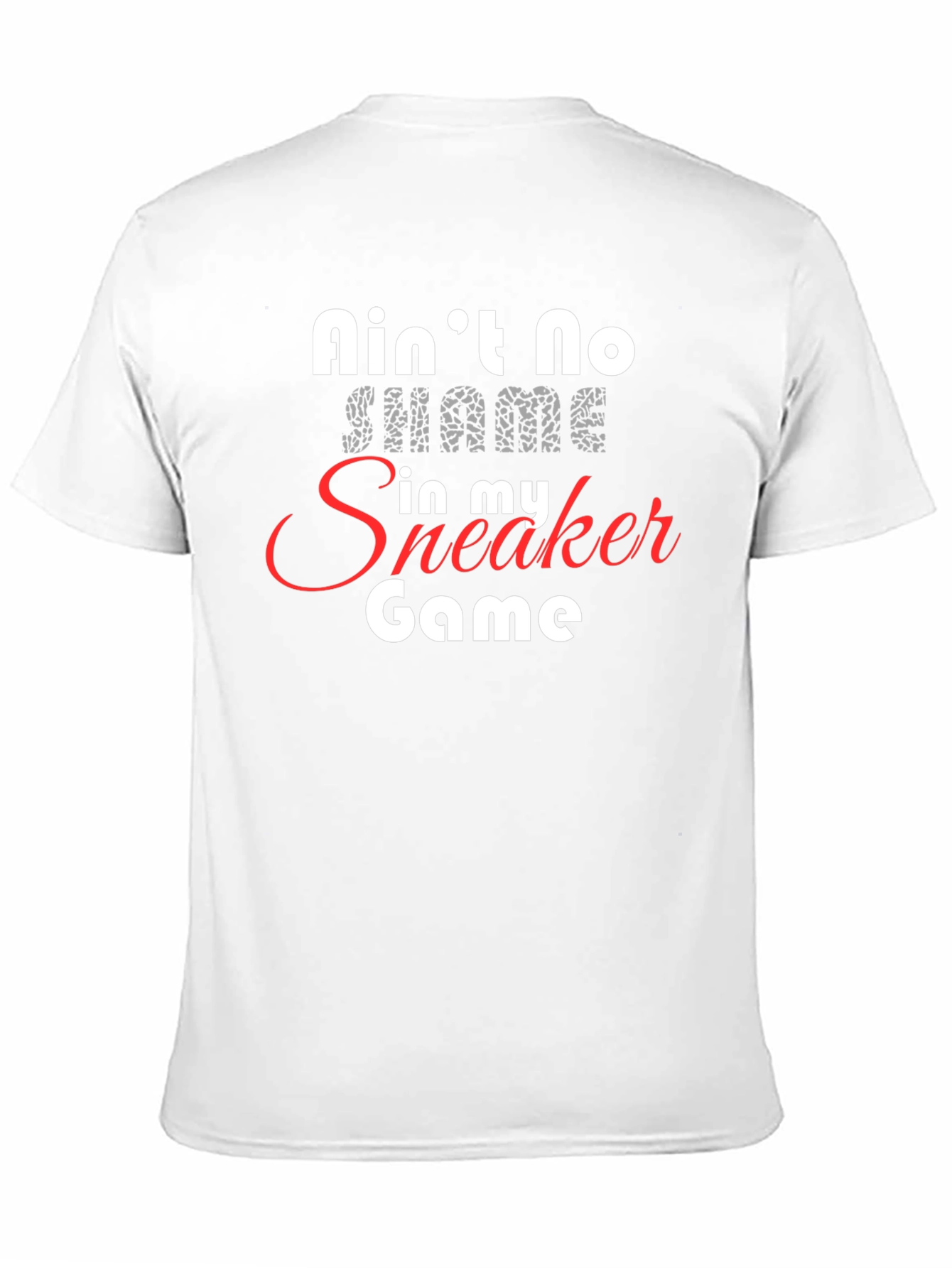 Aint No Shame Sneaker Game Black Graphic Tee