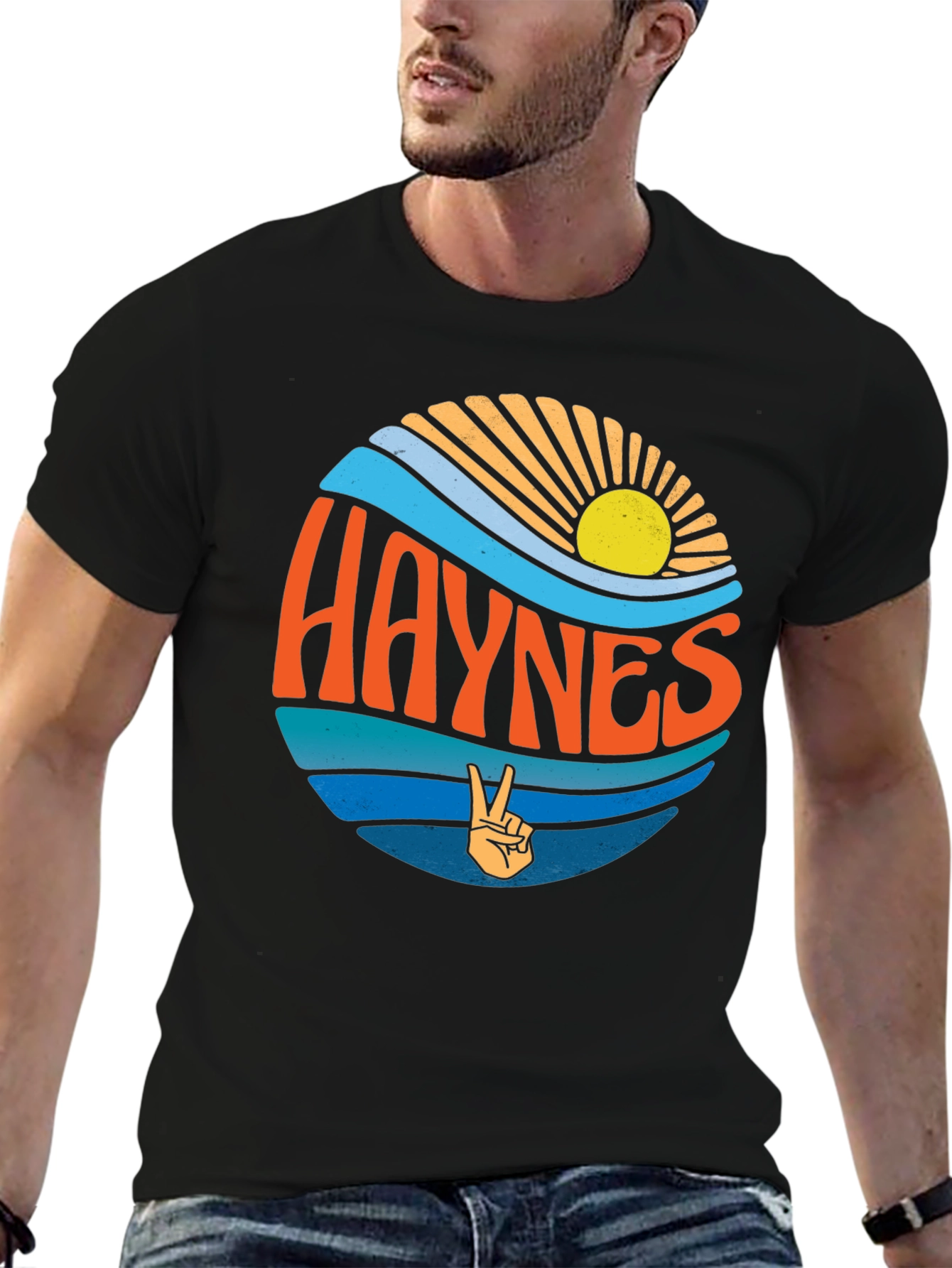 Haynes Retro Graphic T-Shirt - Coastal Peace Design