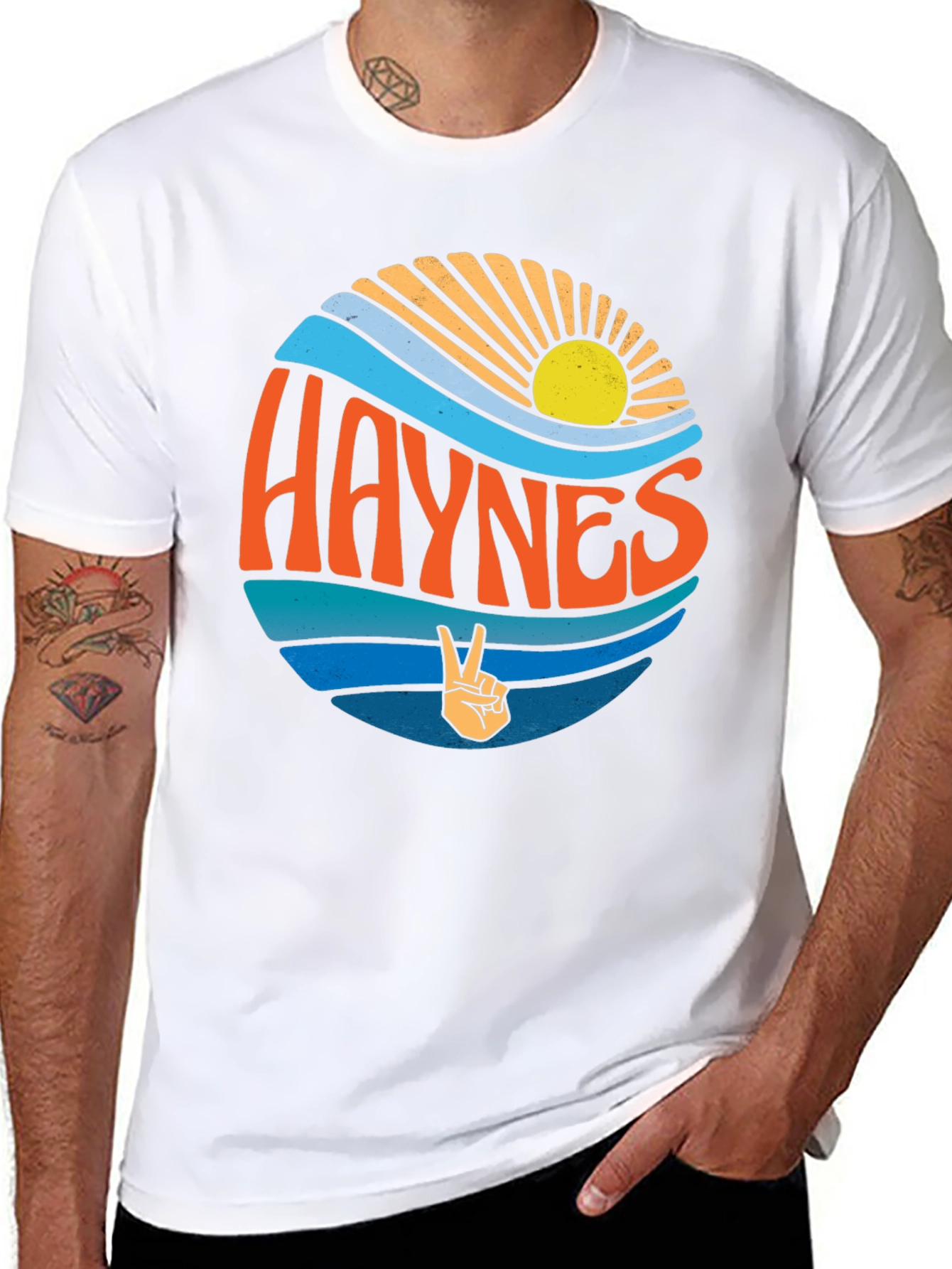 Haynes Retro Graphic T-Shirt - Coastal Peace Design