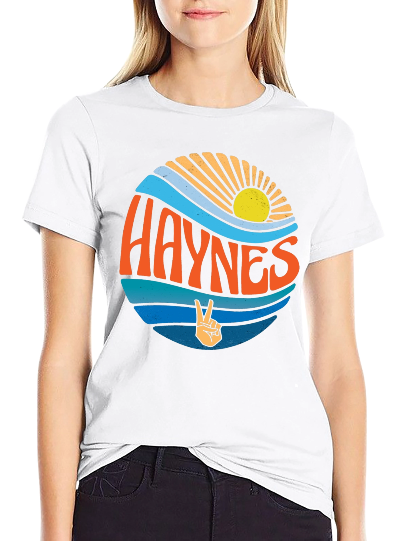 Haynes Retro Graphic T-Shirt - Coastal Peace Design
