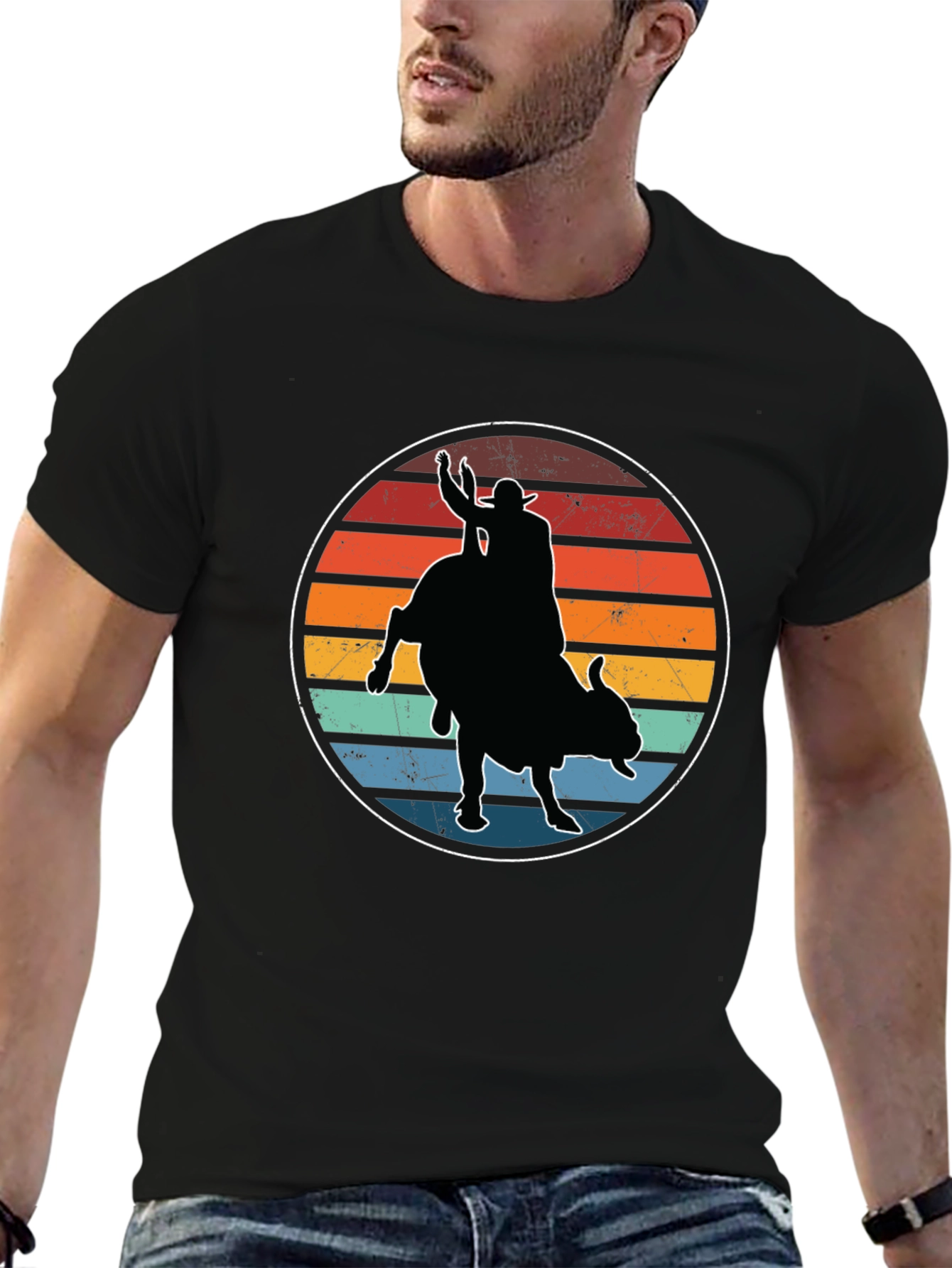 Retro Rodeo Bull Rider T-Shirt