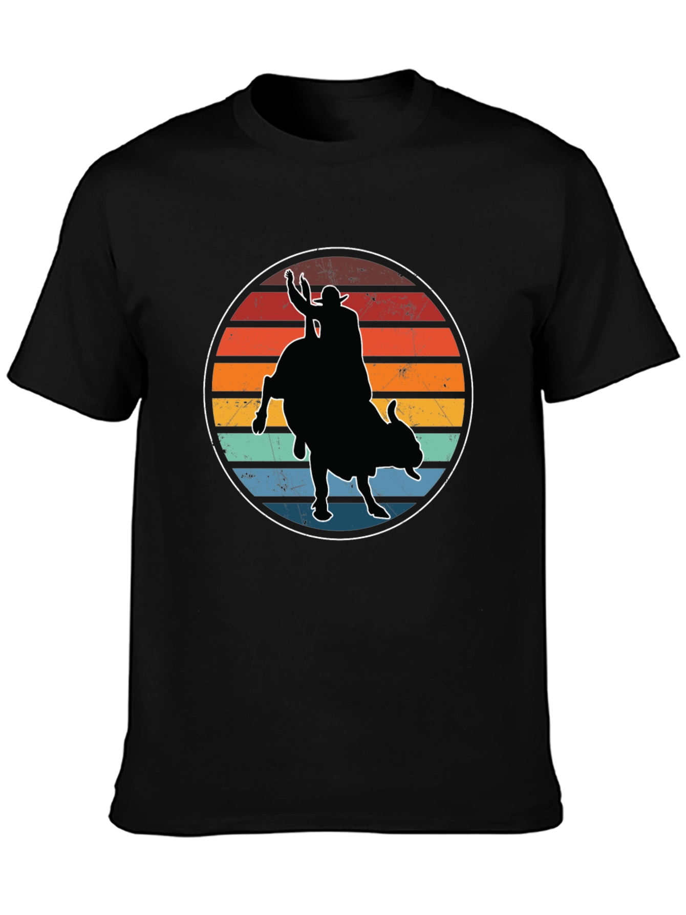 Retro Rodeo Bull Rider T-Shirt