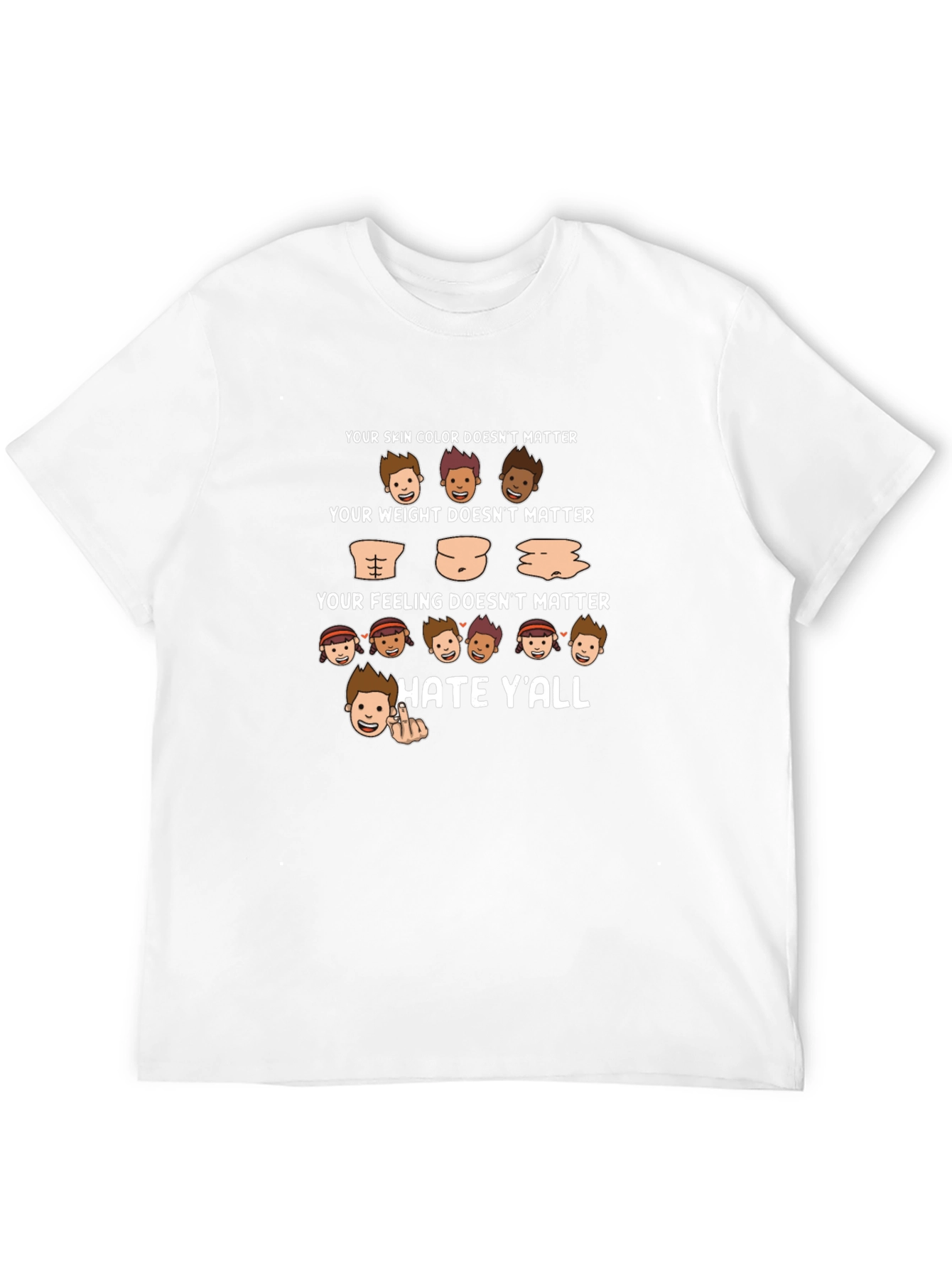 Hate Yall T-Shirt: Inclusivity with Attitude
