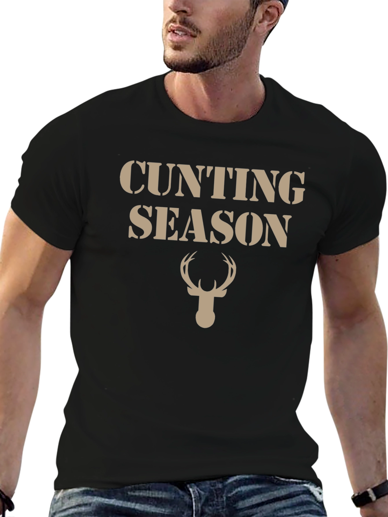 Hunting Season Graphic Tee - Soft Cotton Blend