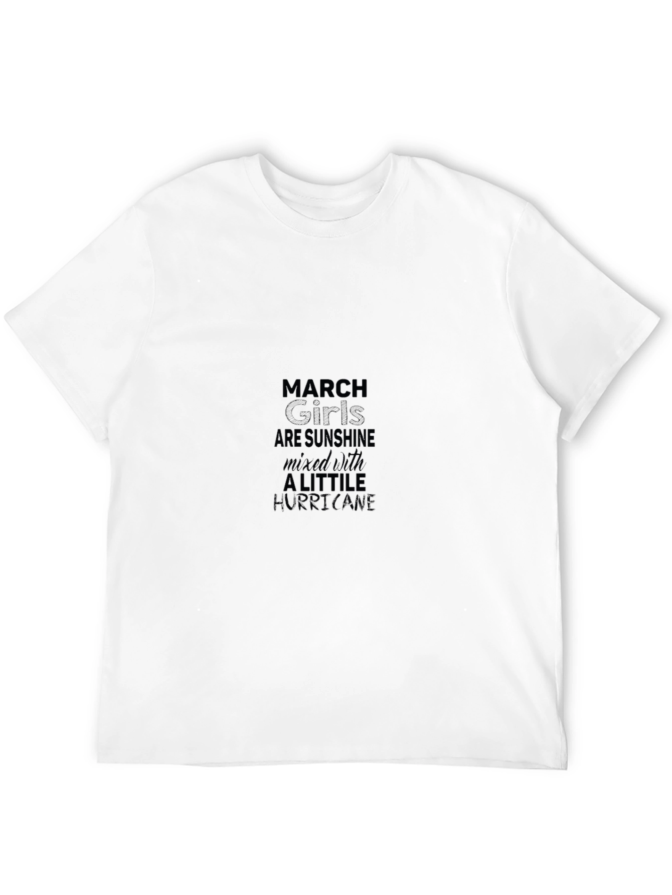 March Girls Sunshine Hurricane Black T-Shirt