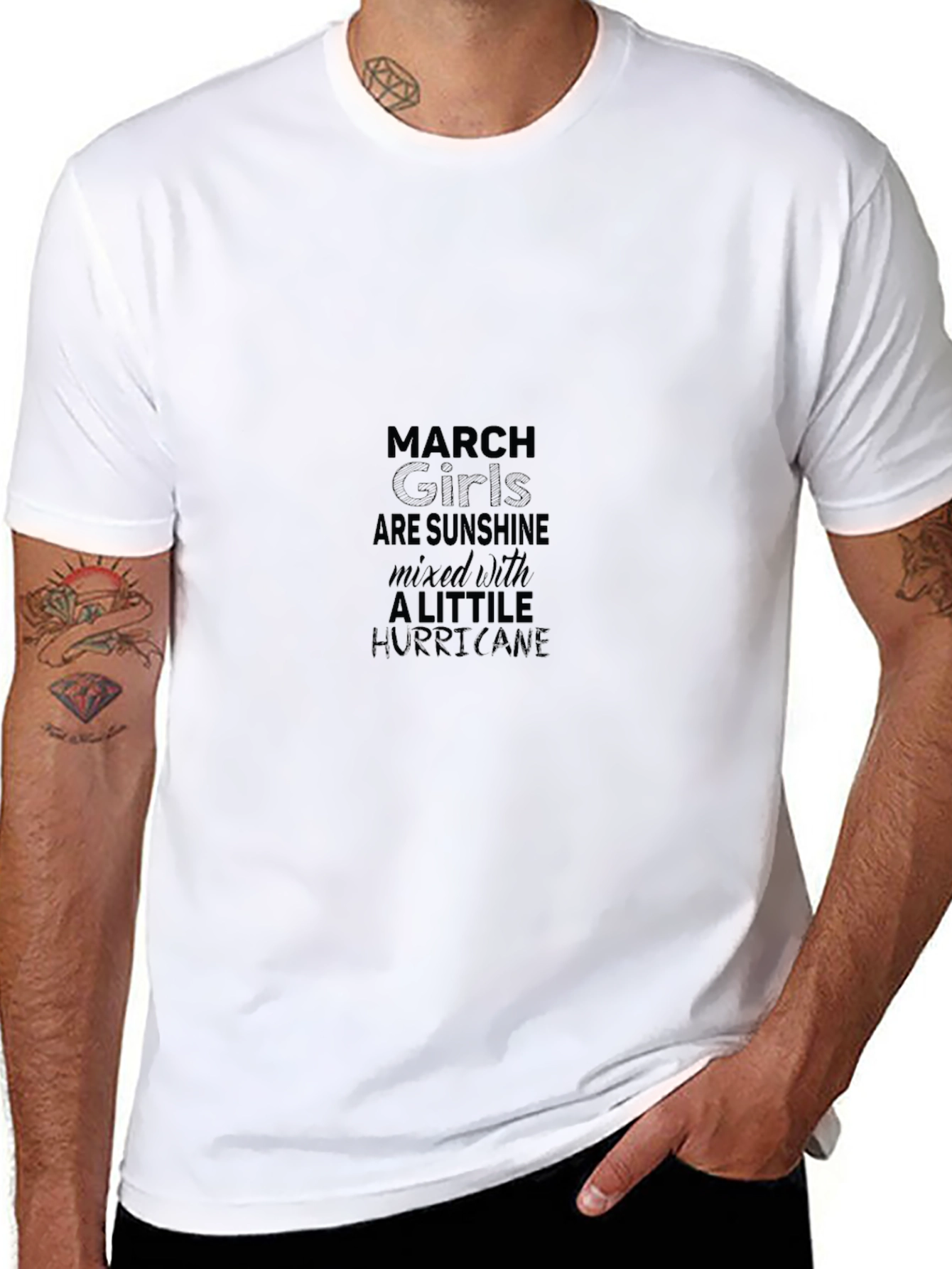 March Girls Sunshine Hurricane Black T-Shirt