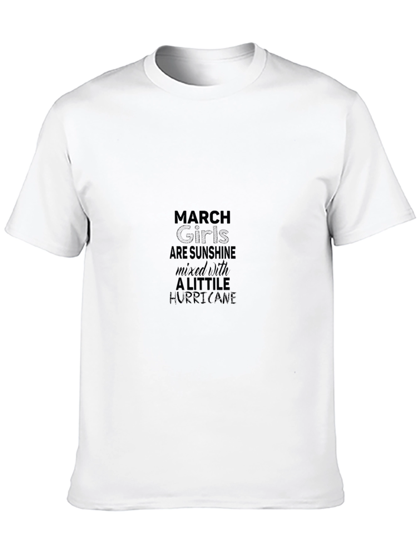 March Girls Sunshine Hurricane Black T-Shirt
