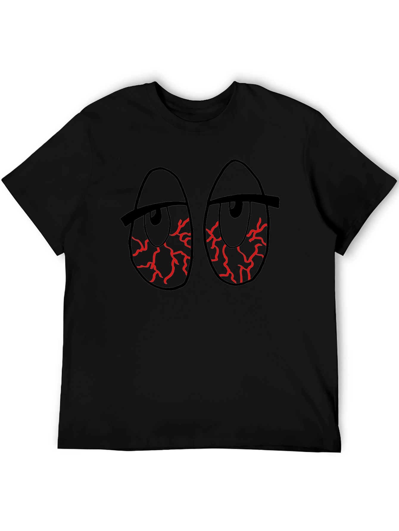 Red Eye Graphic Black T-Shirt