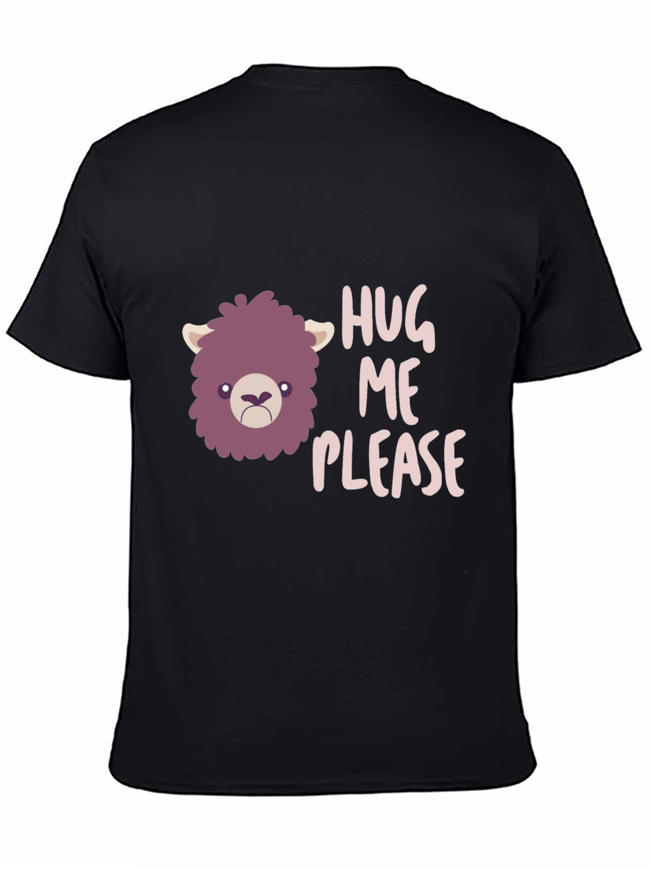 Hug Me Please Graphic Tee - Funny Llama T-Shirt
