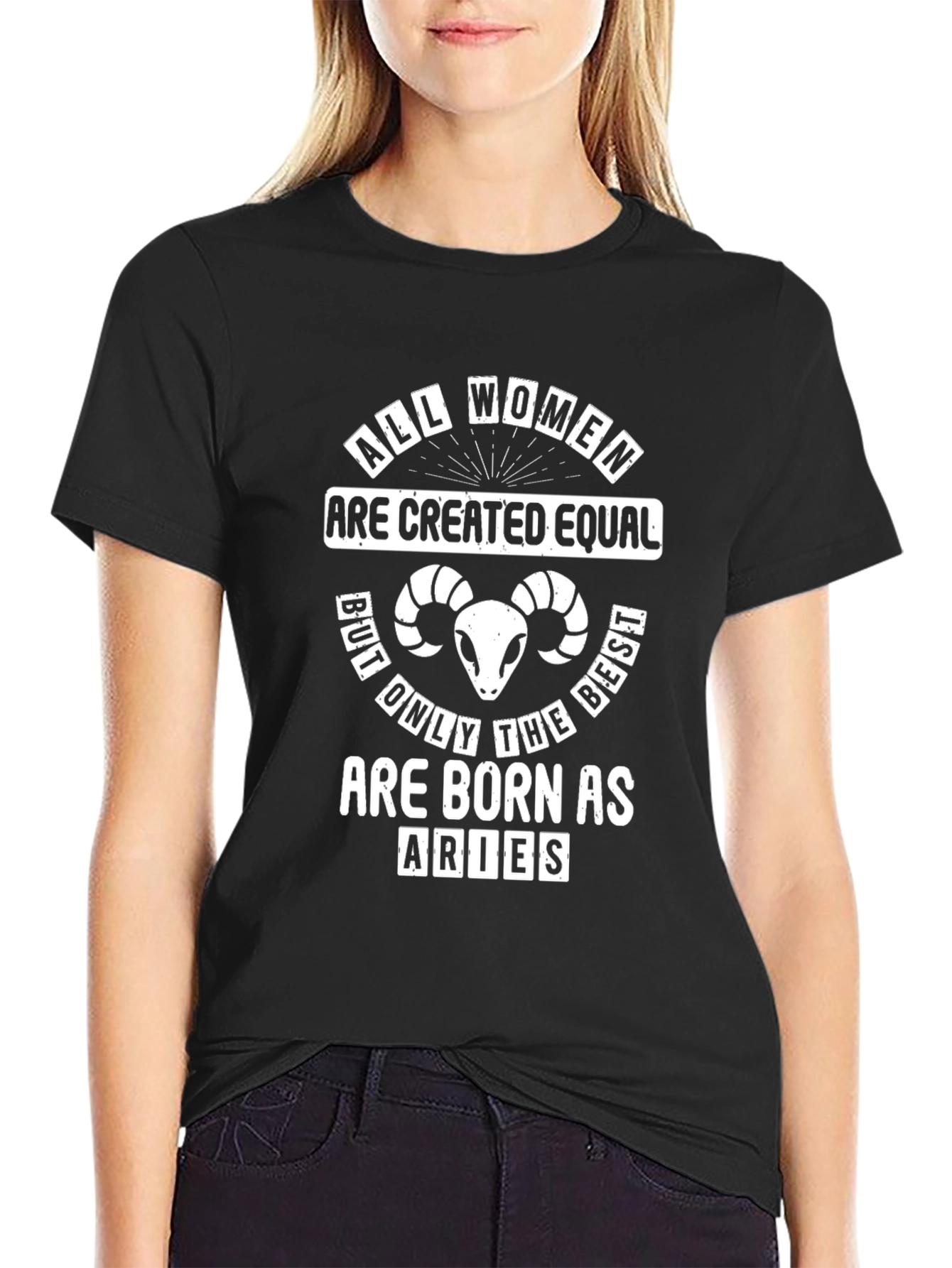 Aries Zodiac Womens T-Shirt