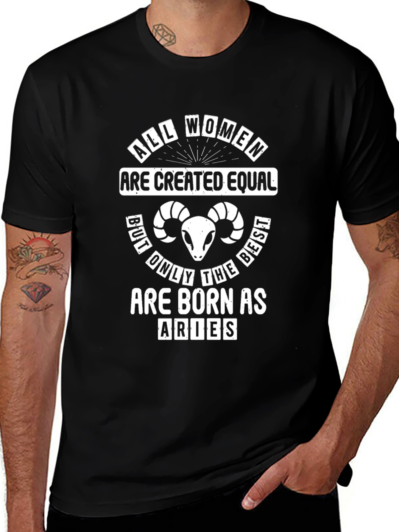 Aries Zodiac Womens T-Shirt
