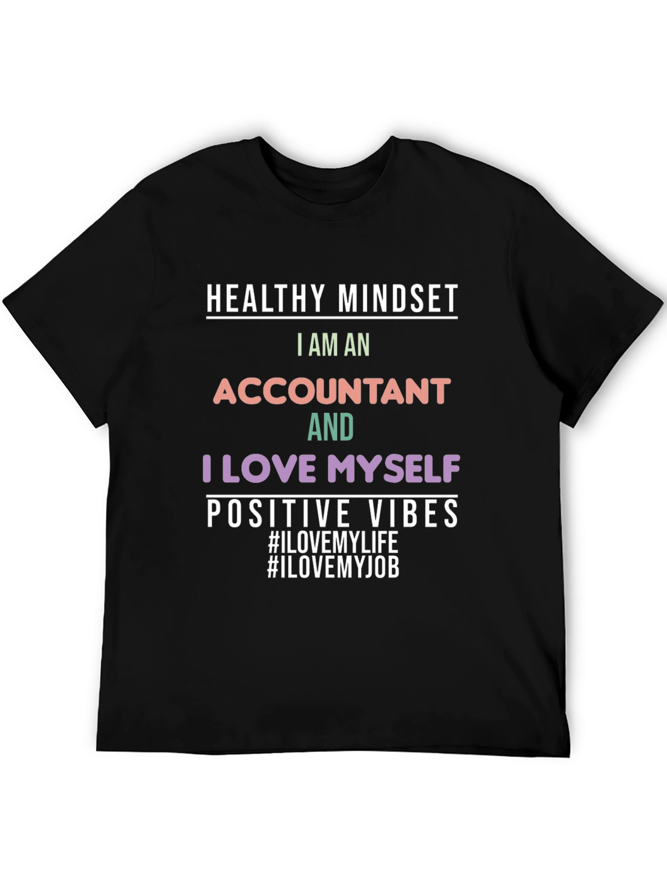 Accountant Pride Black T-Shirt