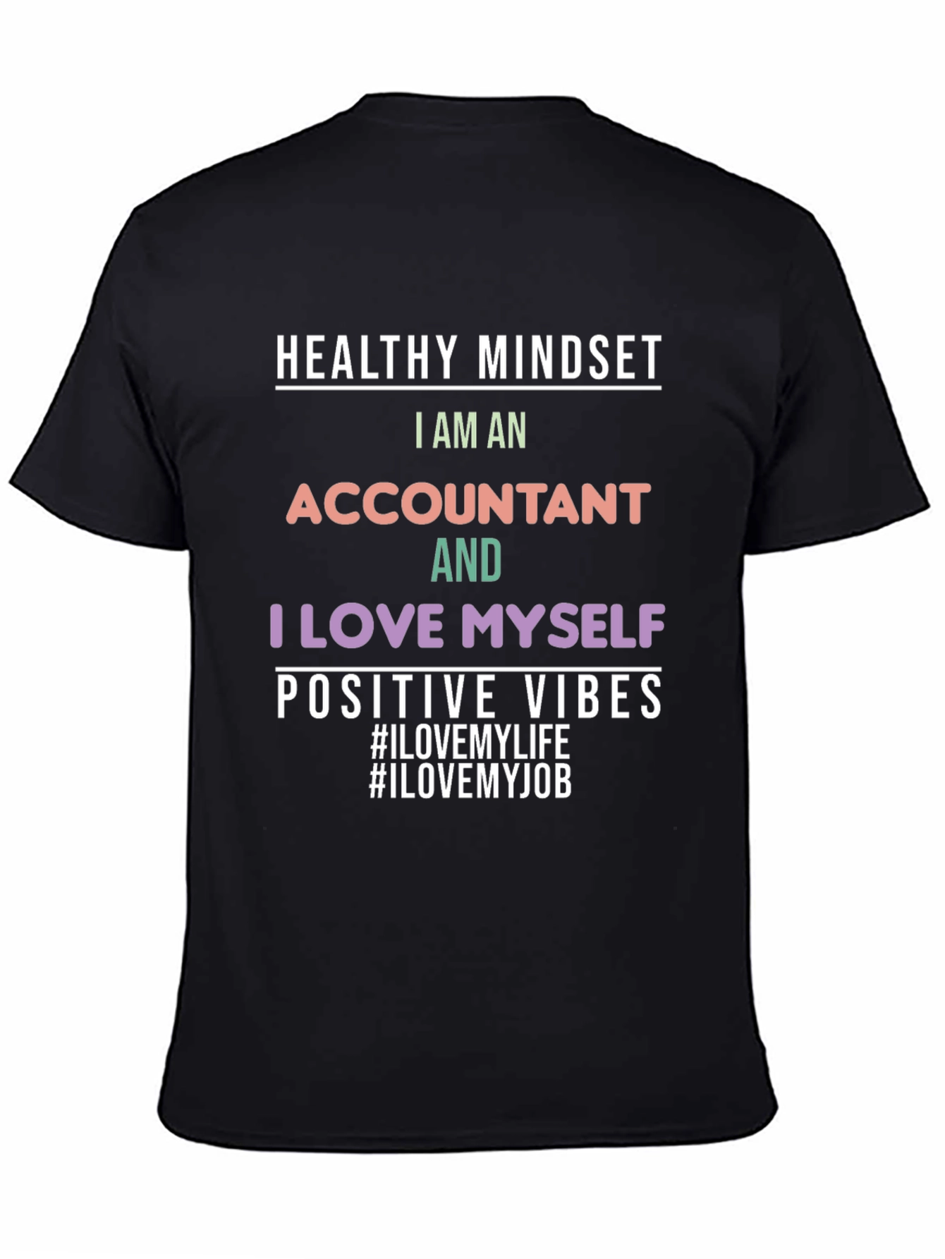 Accountant Pride Black T-Shirt