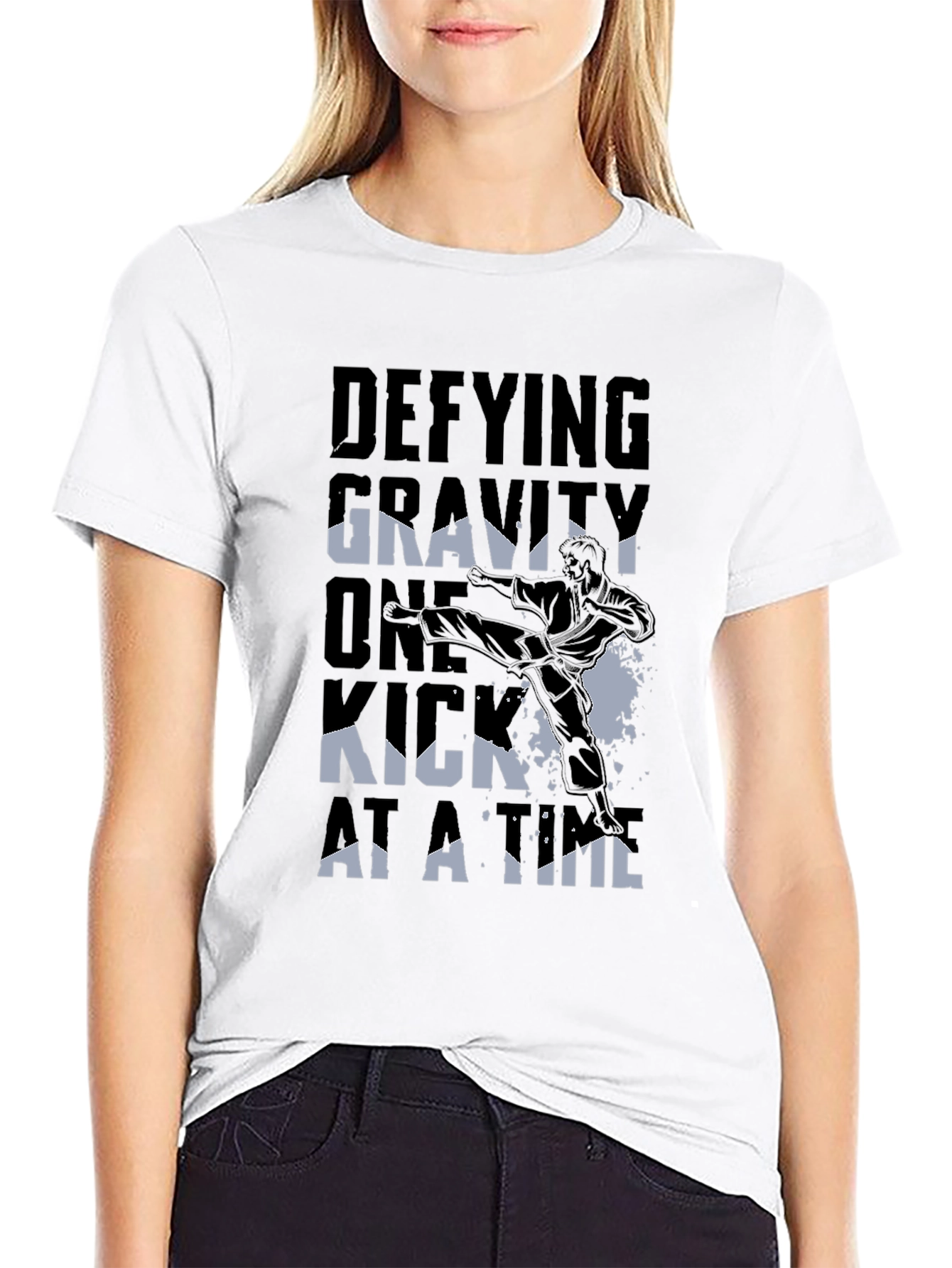 Defying Gravity Kick T-Shirt - Martial Arts Inspired