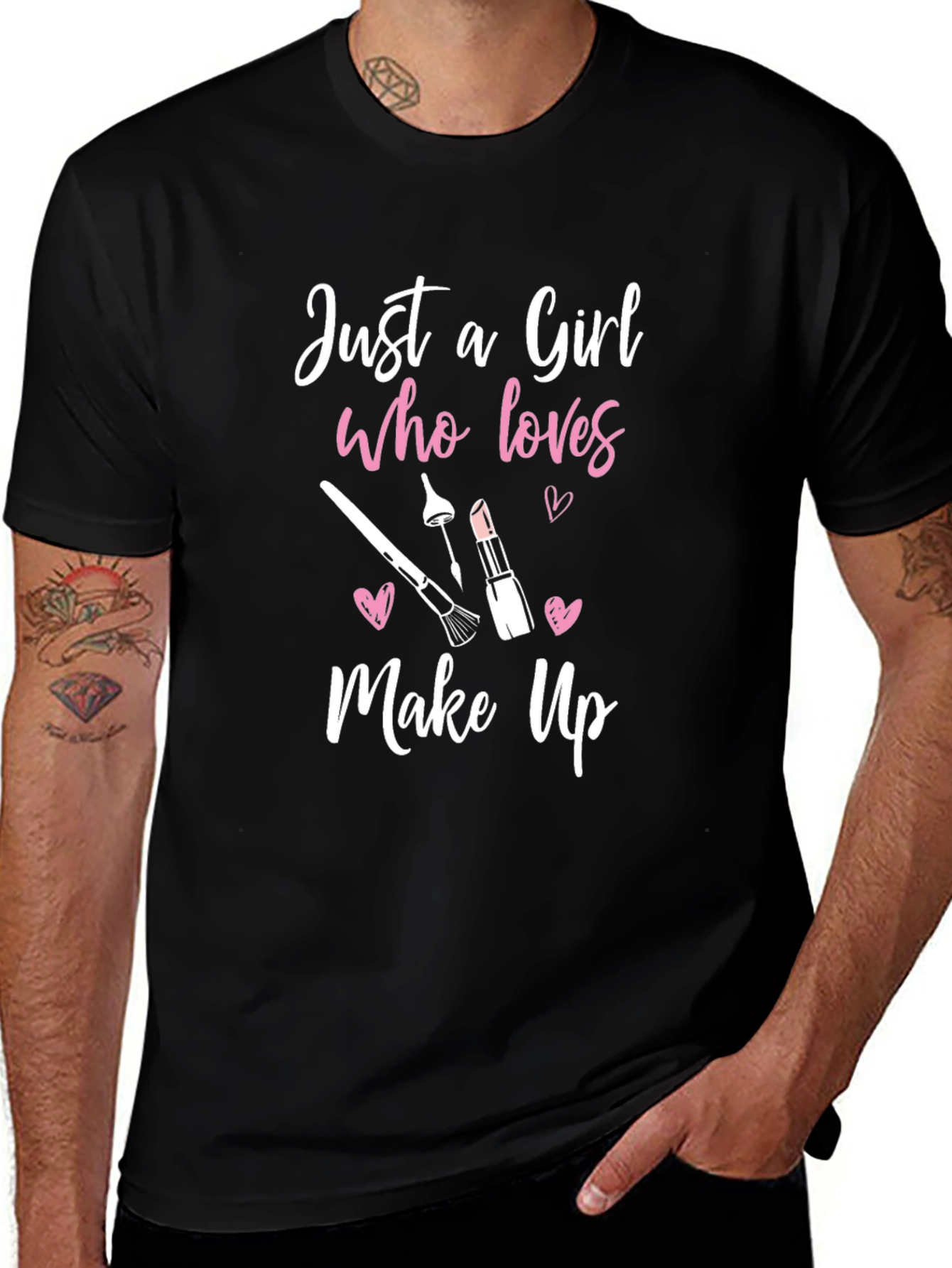 Just A Girl Who Loves Makeup Graphic Tee