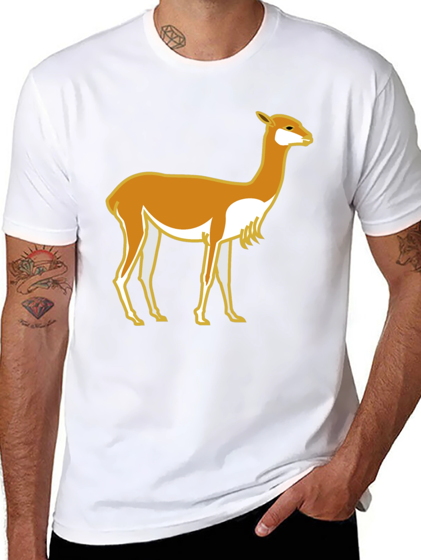 Llama Graphic T-Shirt - Casual Style