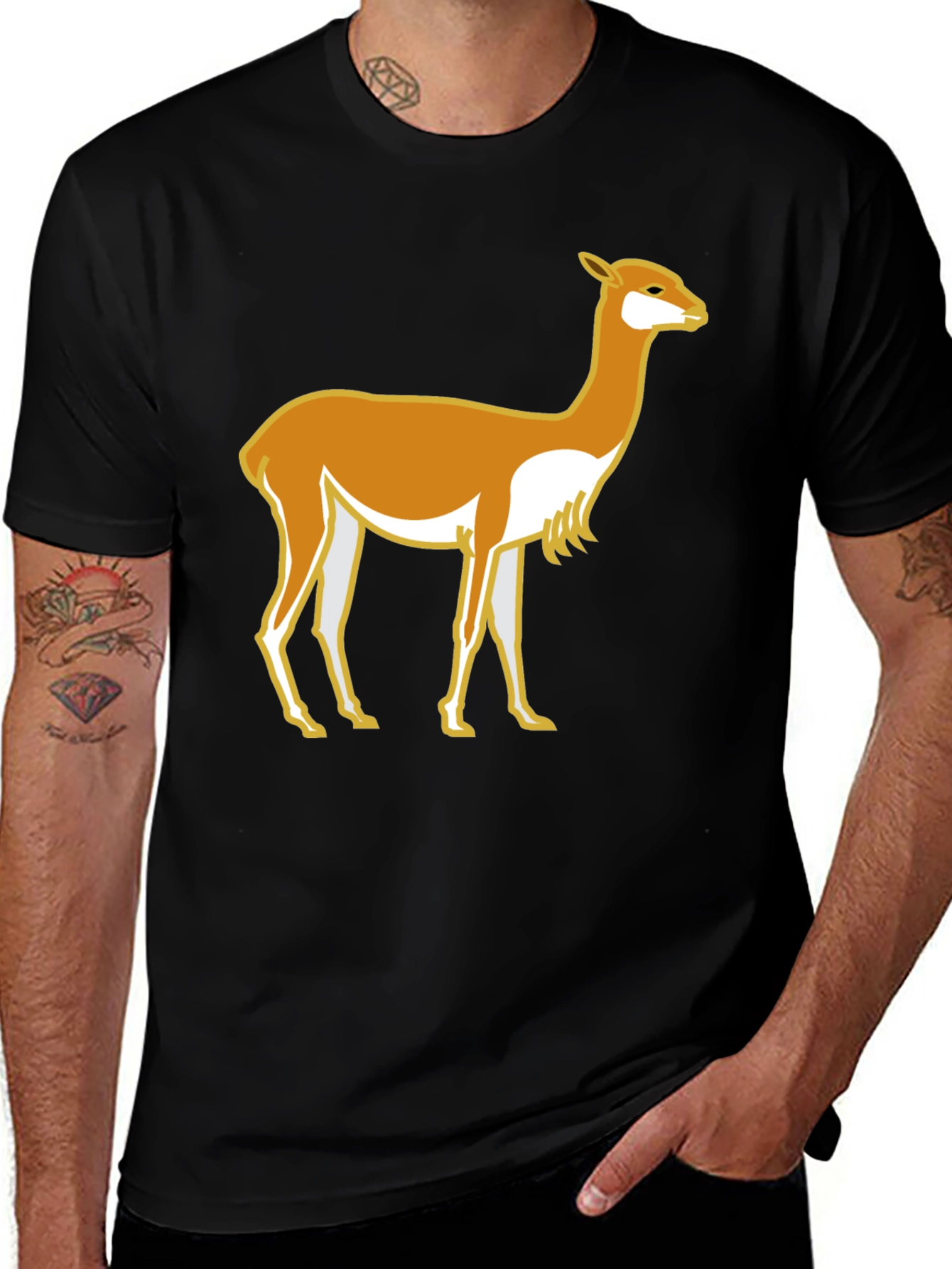 Llama Graphic T-Shirt - Casual Style