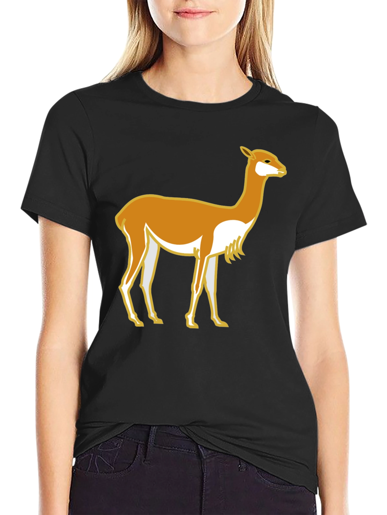 Llama Graphic T-Shirt - Casual Style