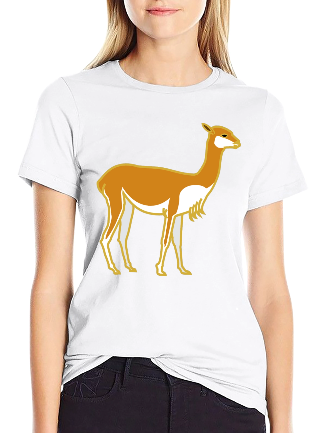 Llama Graphic T-Shirt - Casual Style