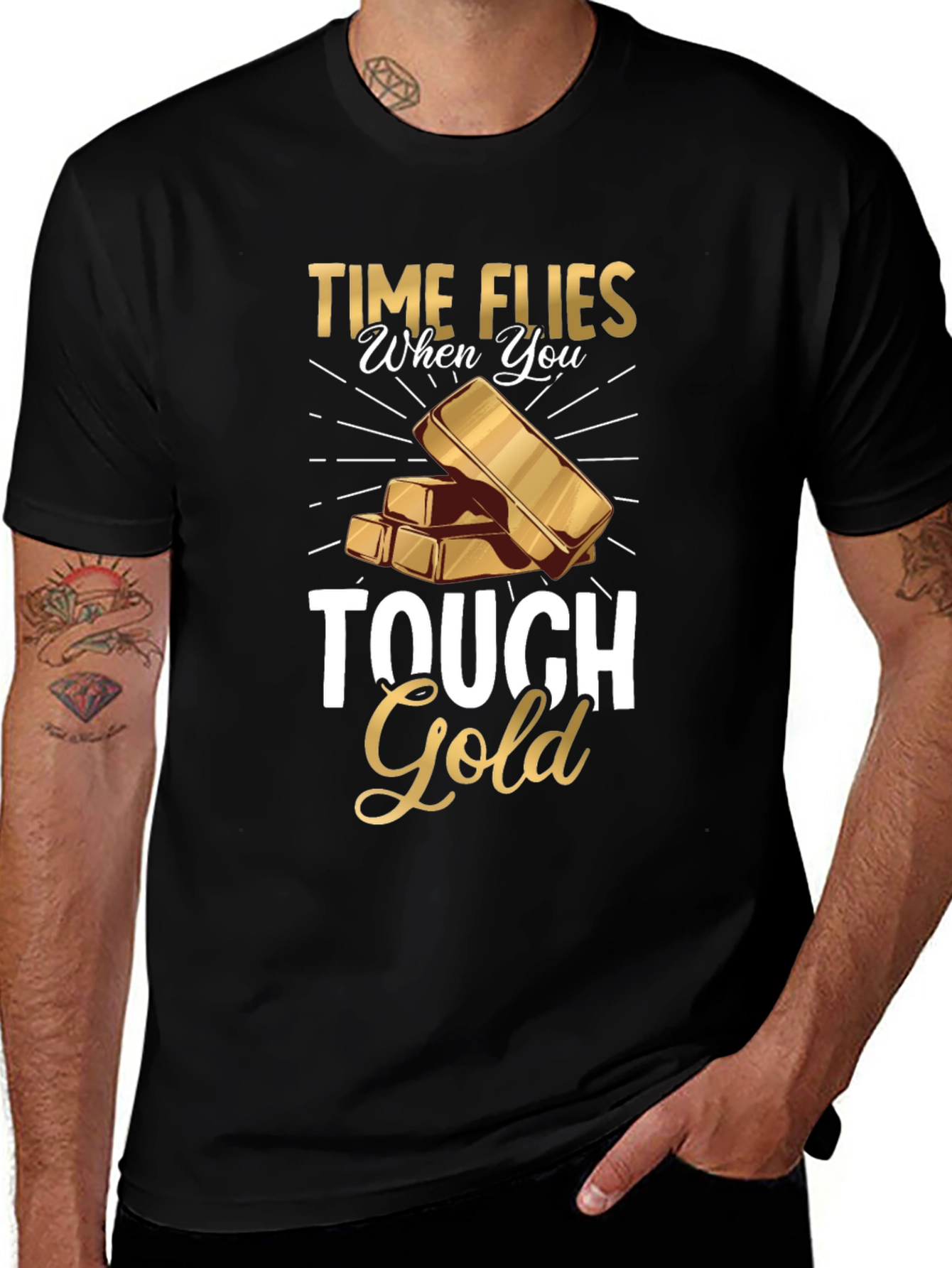 Time Flies When You Touch Gold T-Shirt