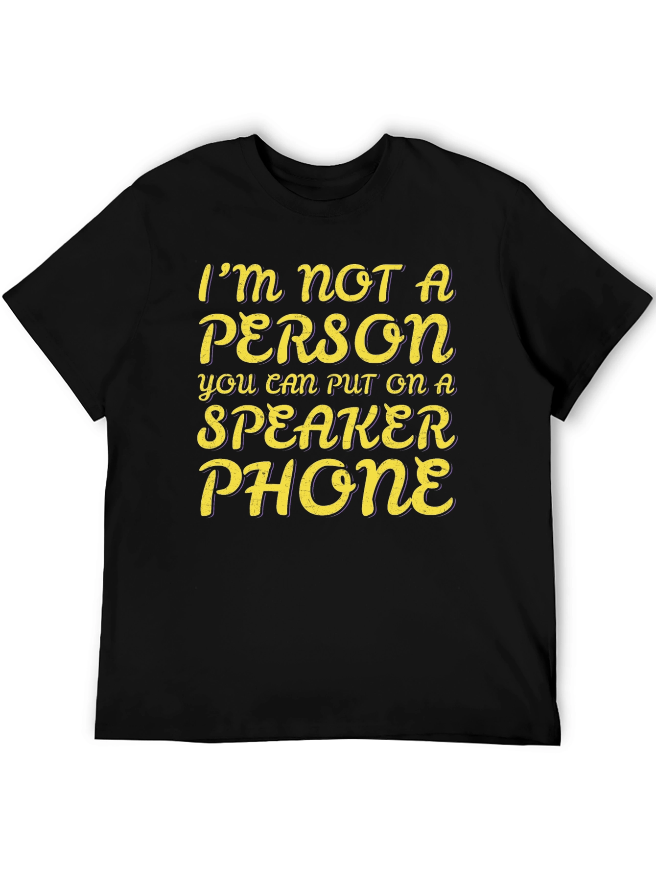 Speaker Phone T-Shirt Funny Sarcastic Tee