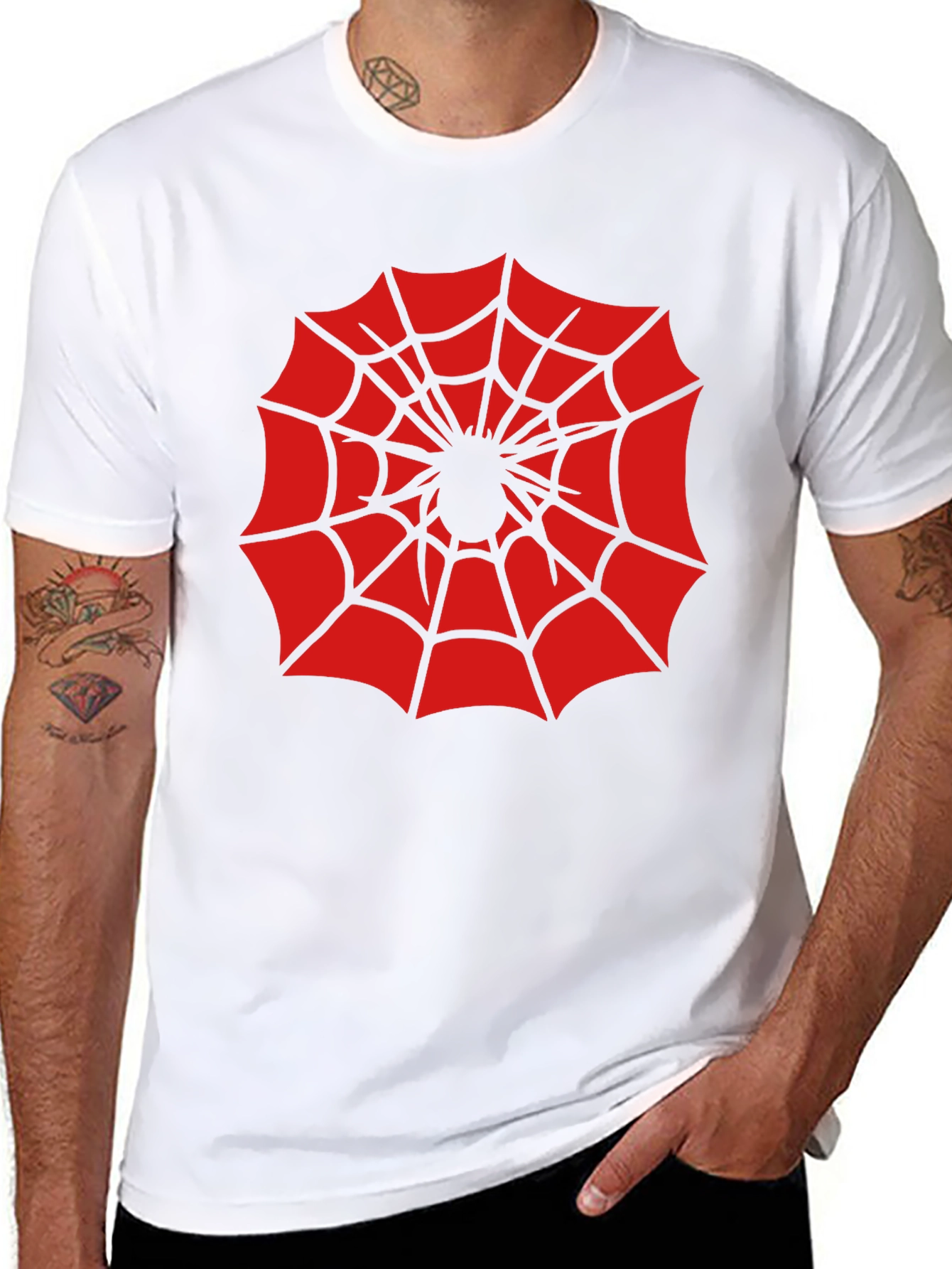 Spider Web Graphic Tee - Halloween Ready